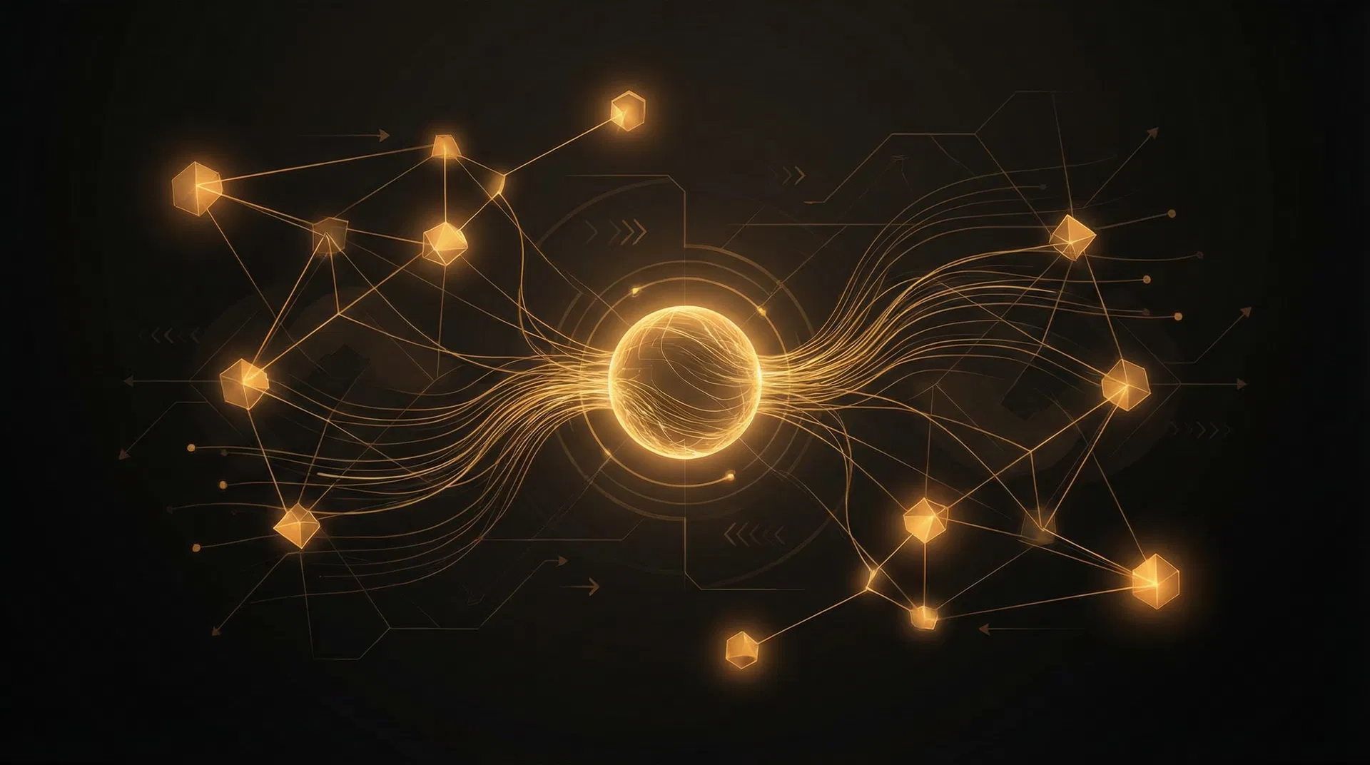 Kathan context engine visualization showing AI processing voice data with memory and intent