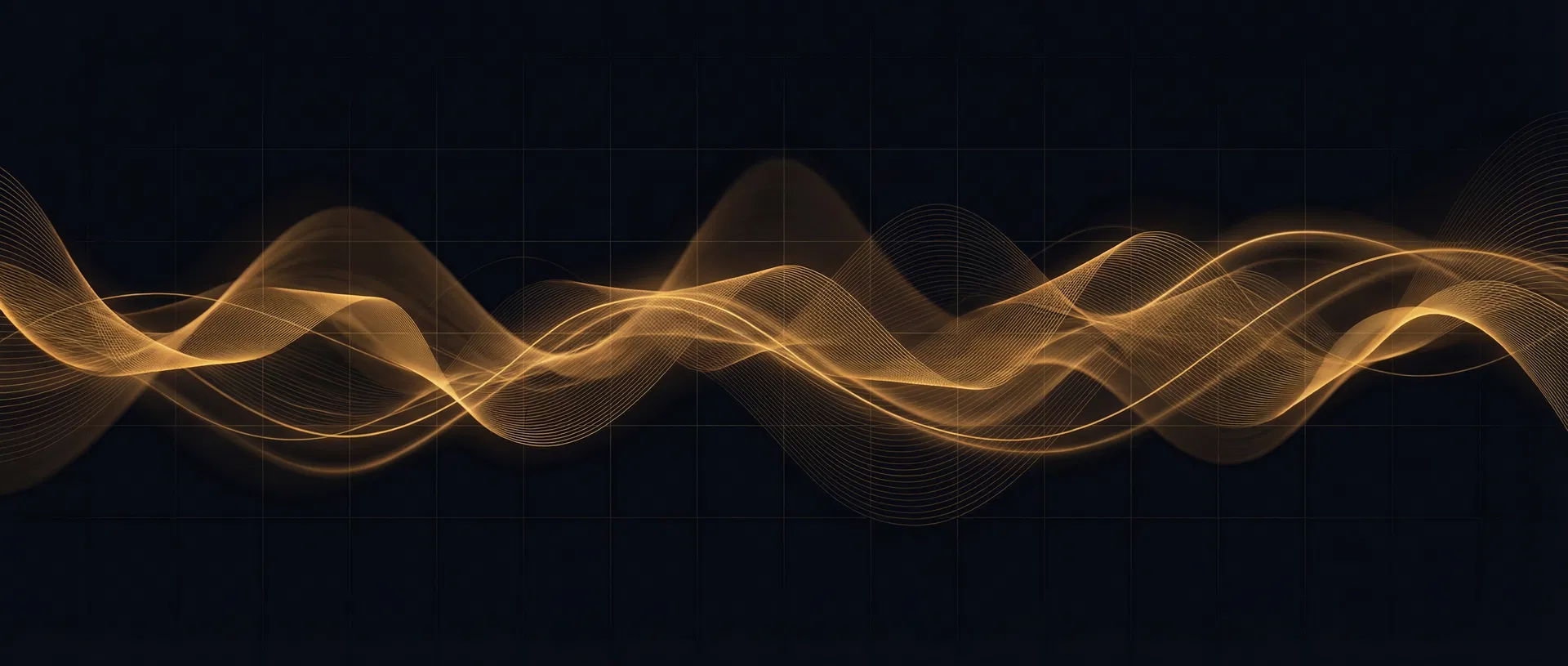 Alchemyst Kathan enterprise voice OS - abstract dark technology background with flowing sound waves