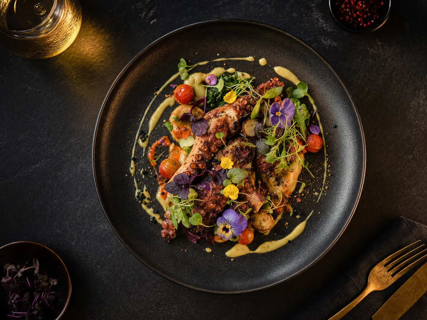 Fine dining plate