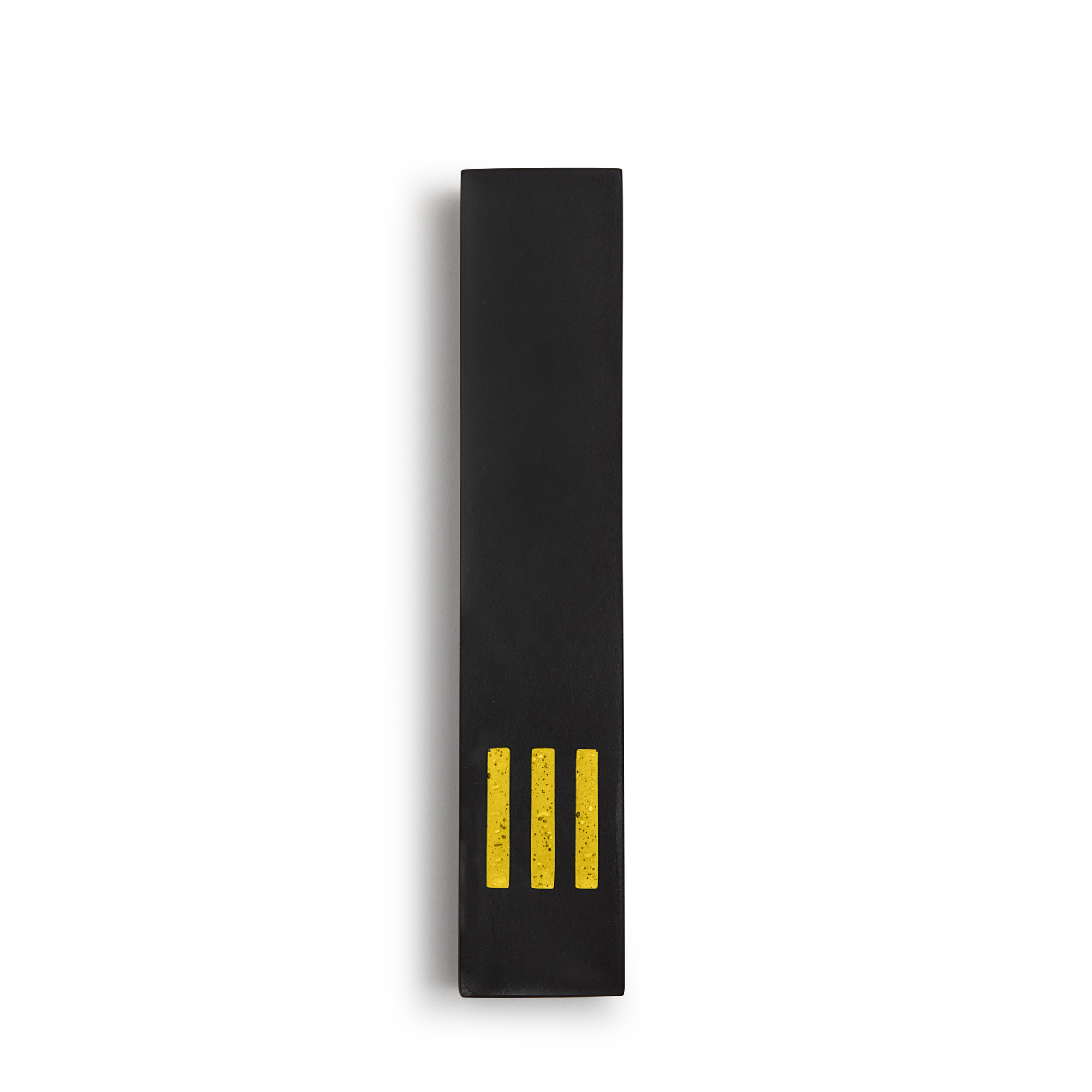 Mézouza Noir Étroite | Shin Jaune Centre