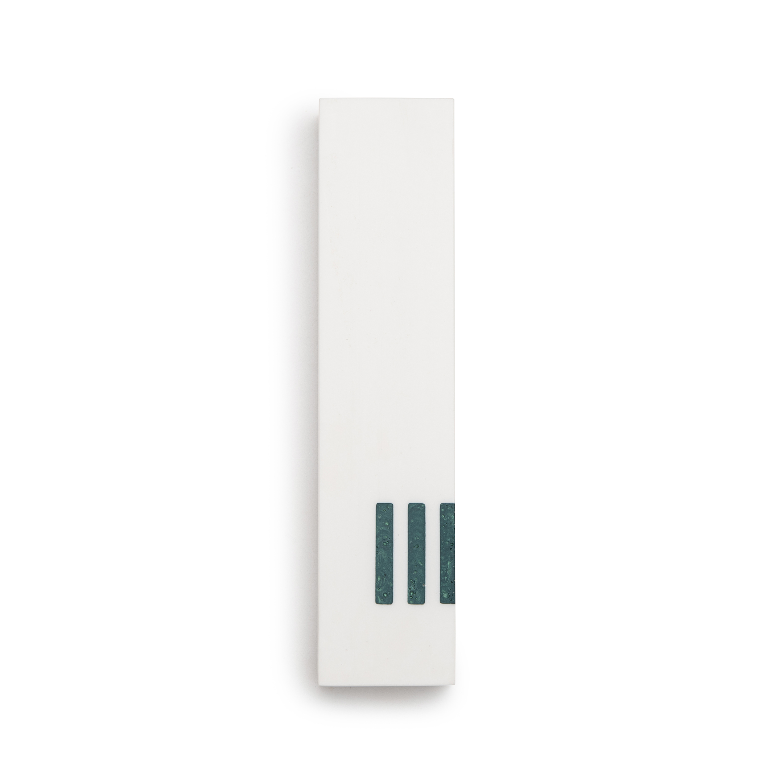 MEZUZAH White Wide | Shin Turquoise Side
