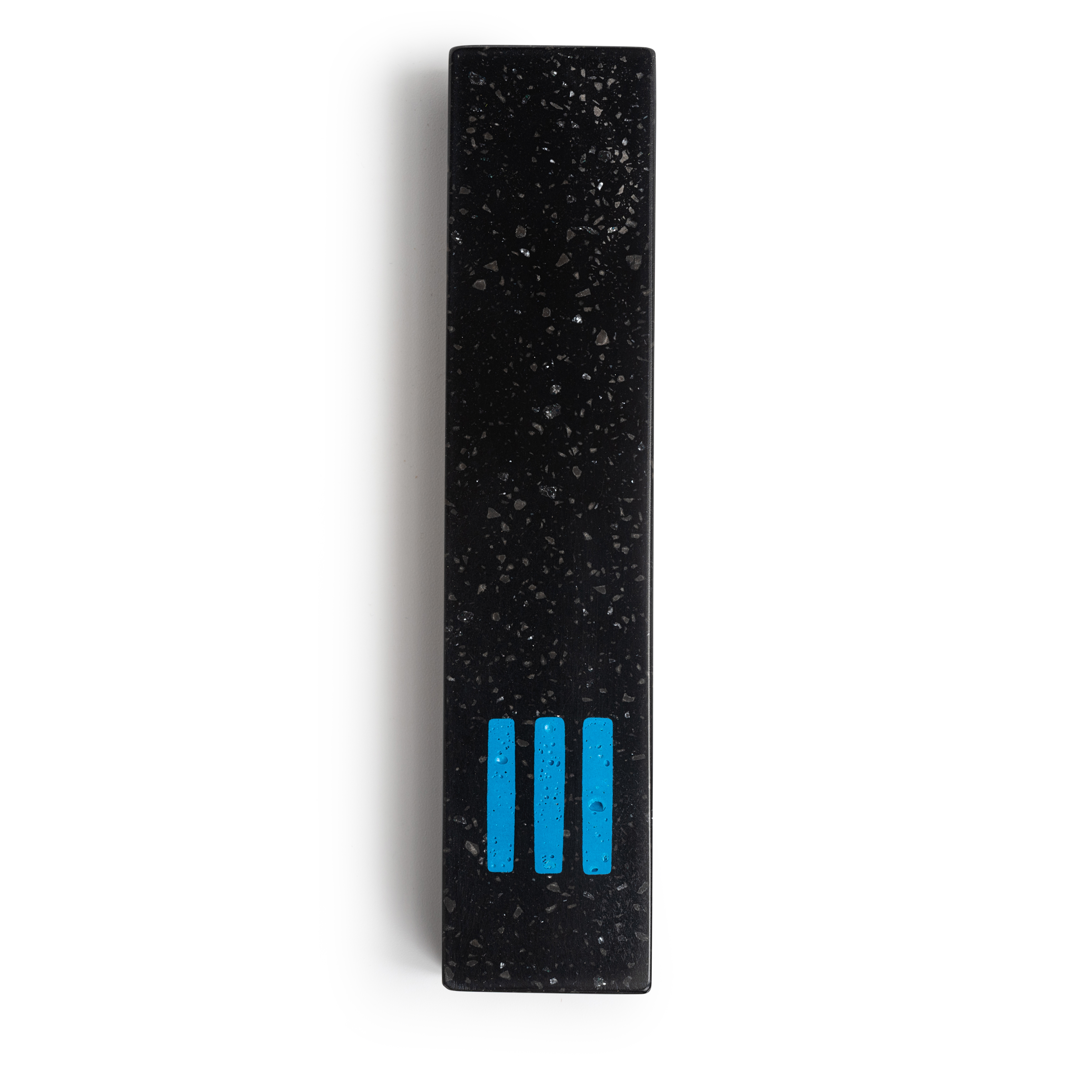 Mézouza Large | Terrazzo Noir | Shin Bleu Centre