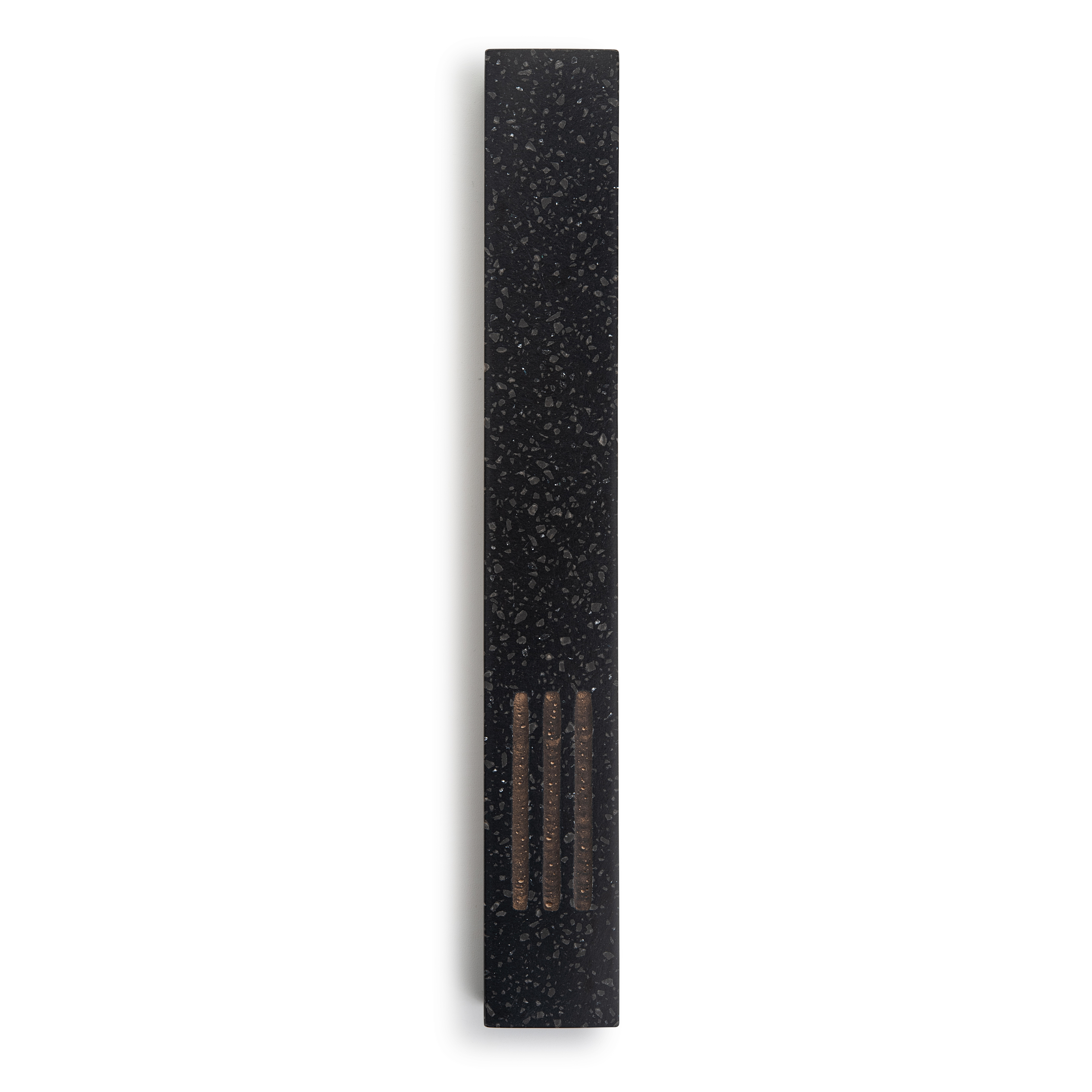 Mézouza Grande | Noir Terrazzo | Shin Cuivre Centre