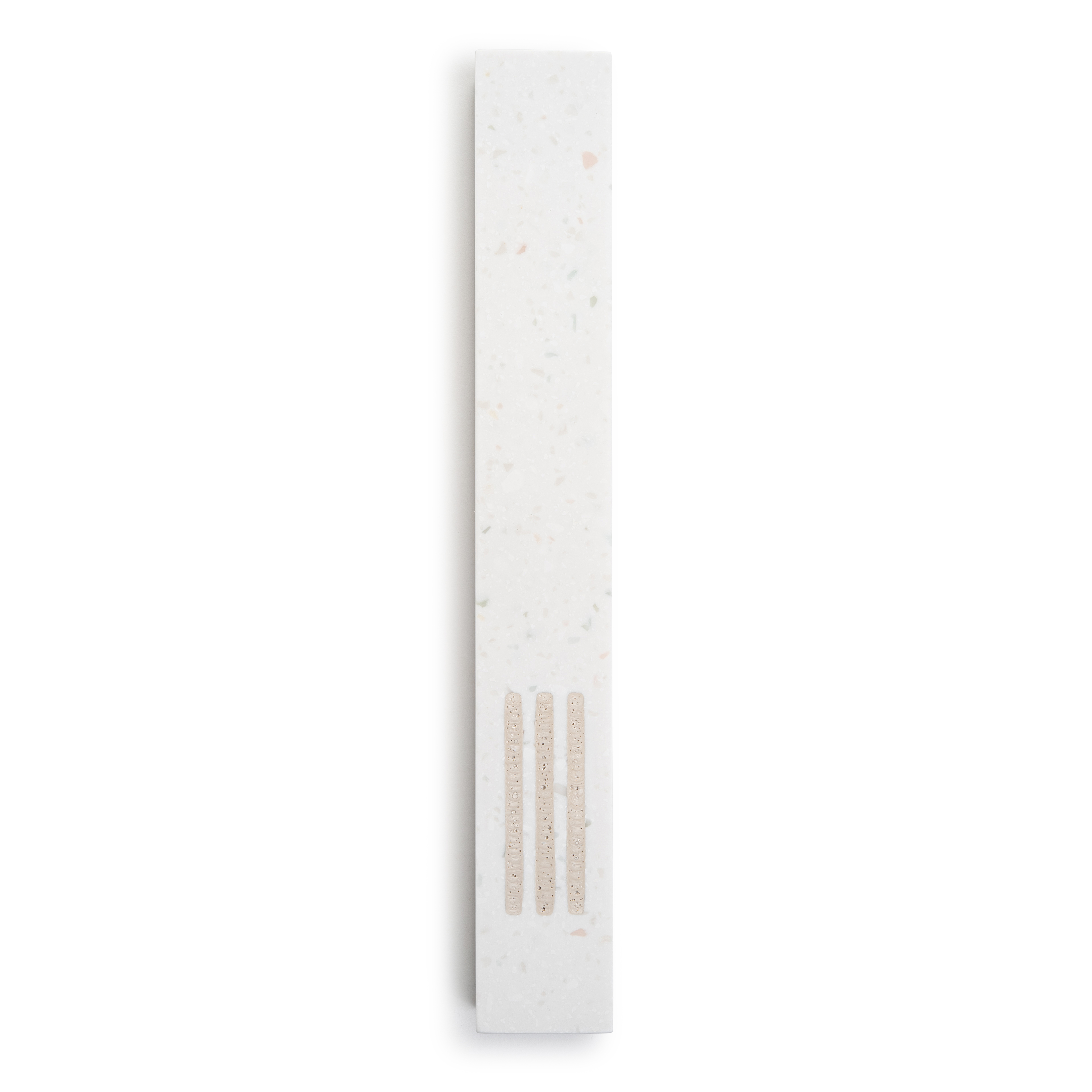 Mézouza Grande | Blanc Terrazzo | Shin Blanc Centre