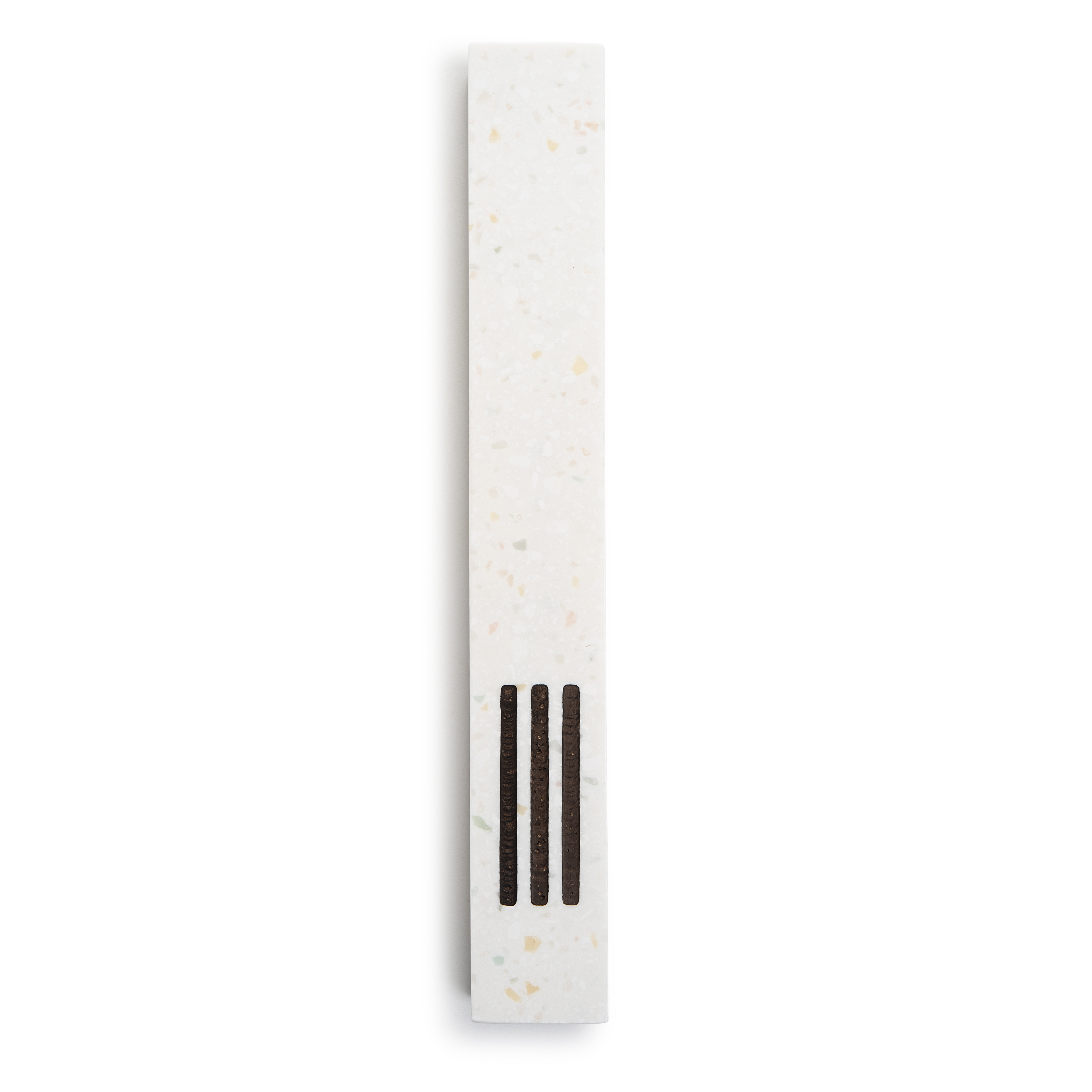 Mézouza Grande | Blanc Terrazzo | Shin Cuivre Centre