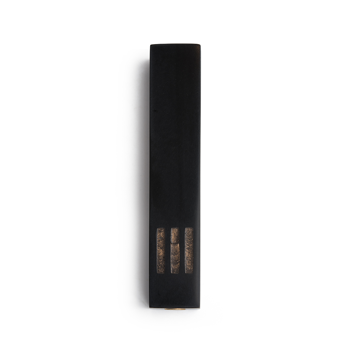 Mézouza Noire Étroite | Shin Cuivre Centre