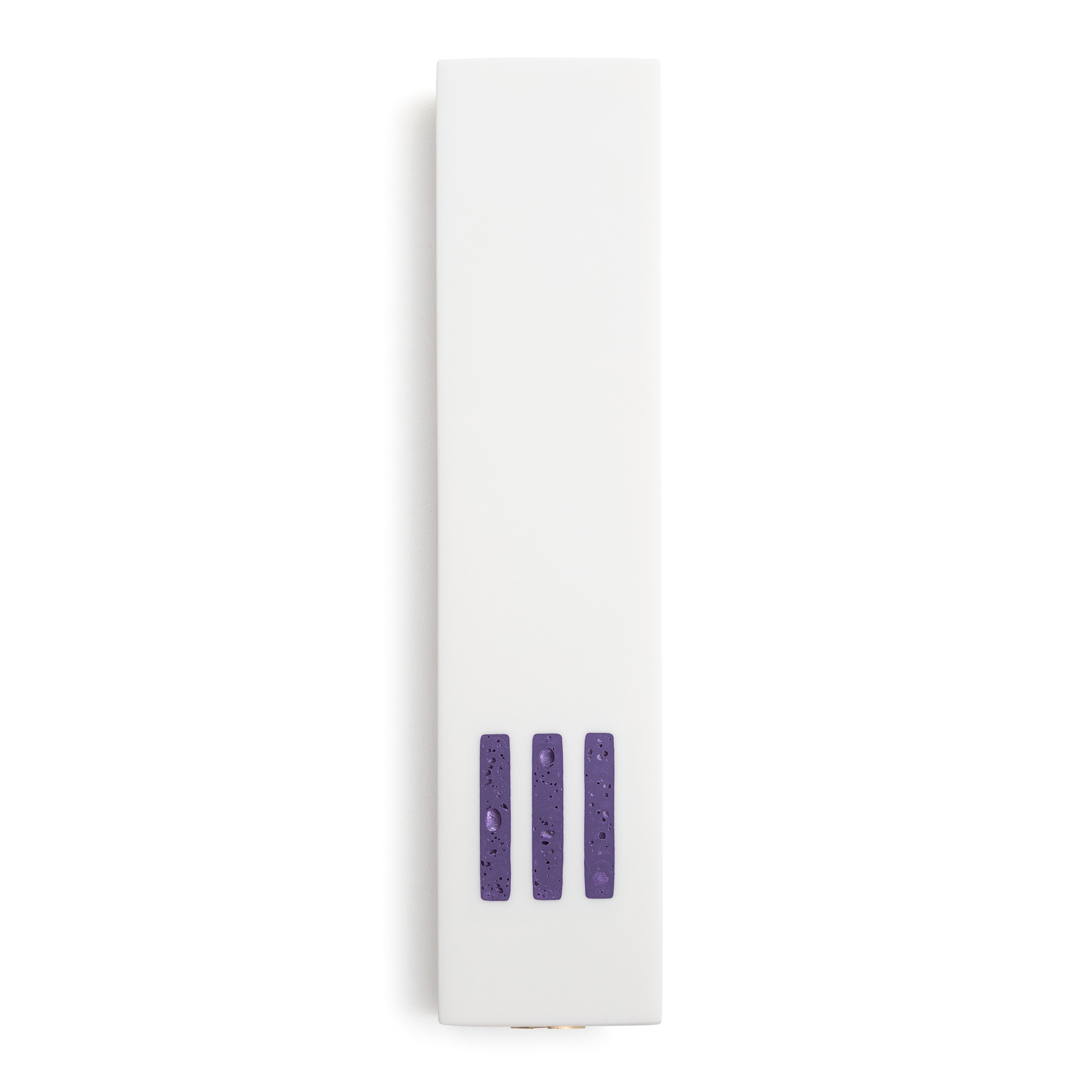 MEZUZAH Blanc Large | Shin Violet Centre
