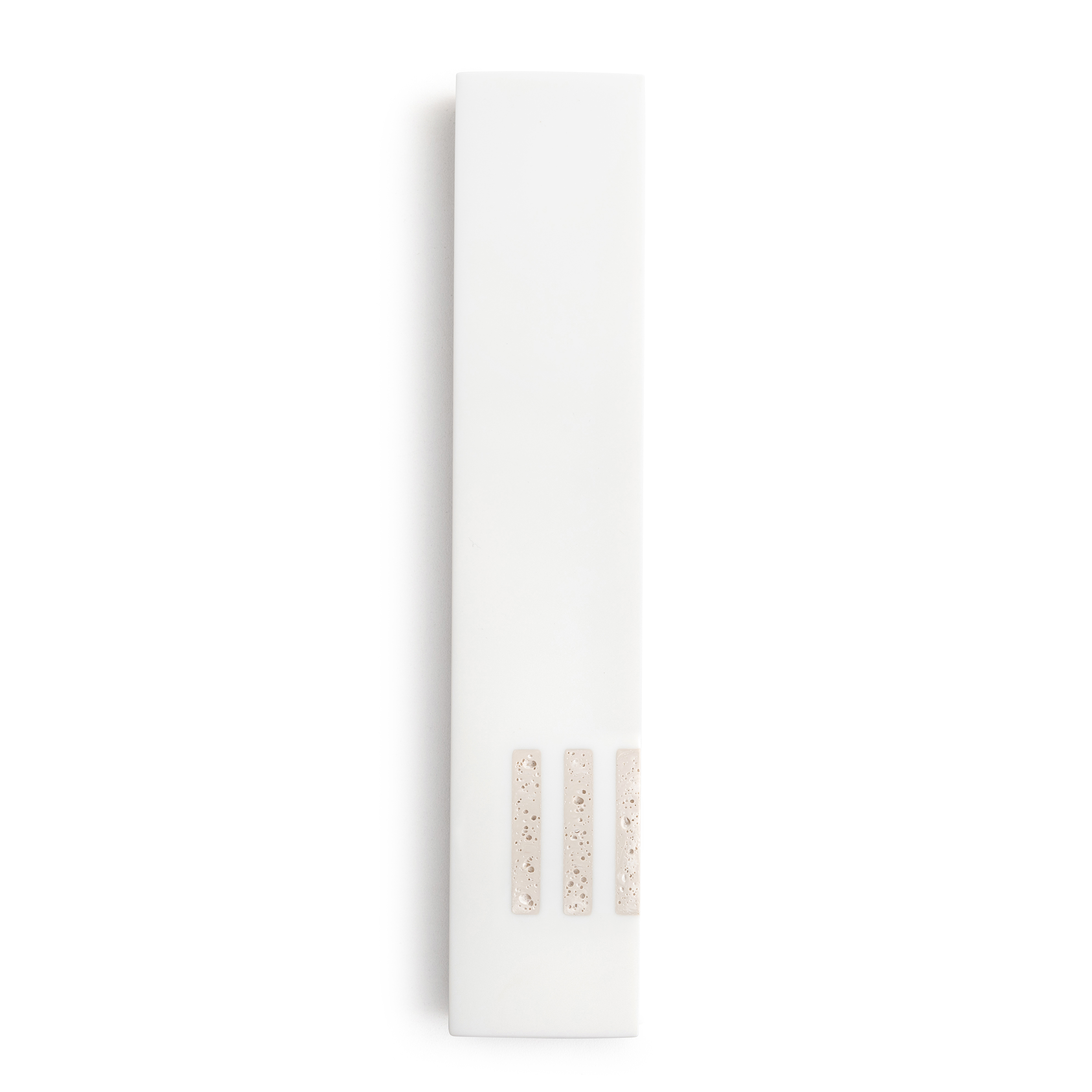 MEZUZAH Blanc Étroite | Shin Blanc Côté