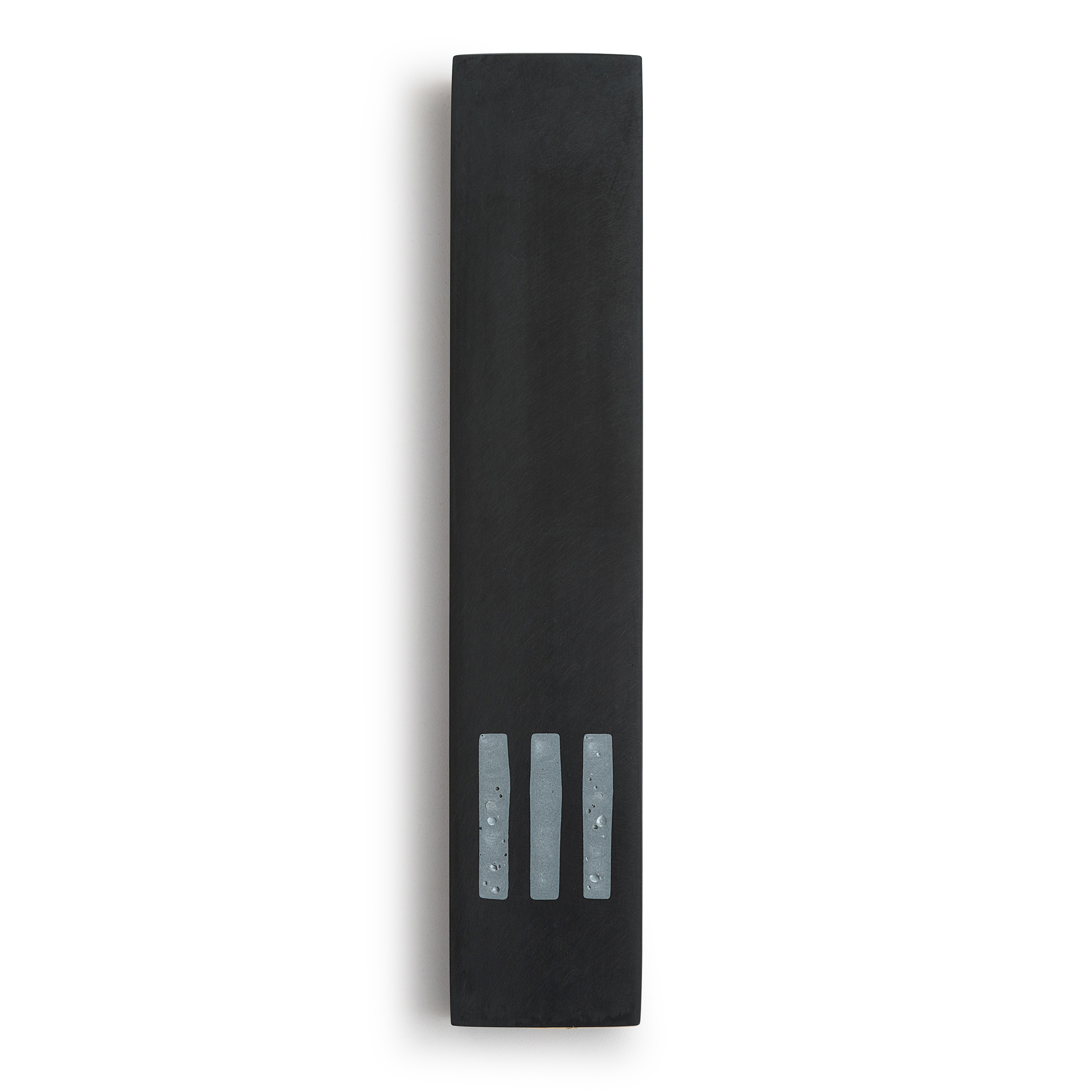MEZUZAH Black Étroite | Shin Gris Centre