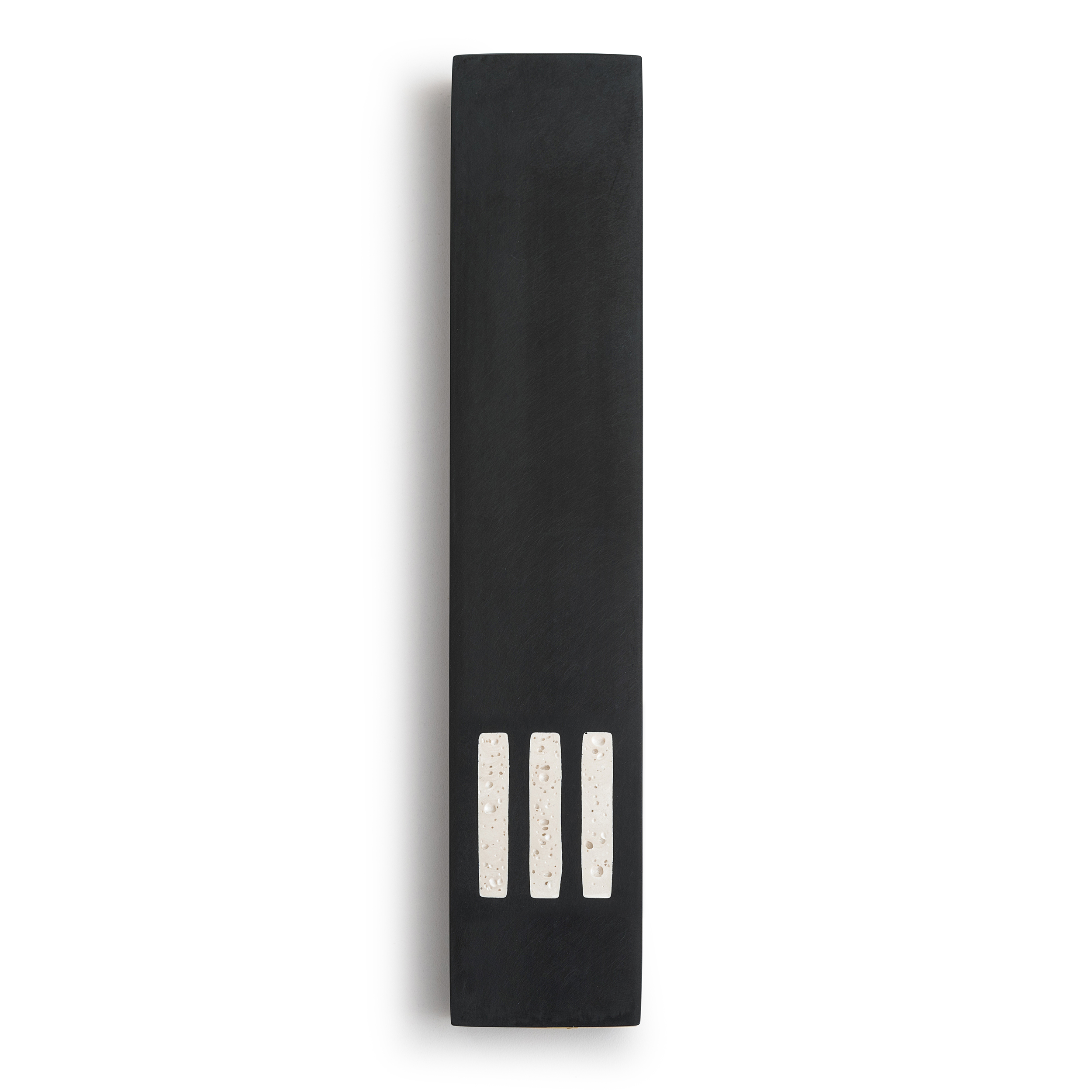 MEZUZAH Black Étroite | Shin Blanc Centre
