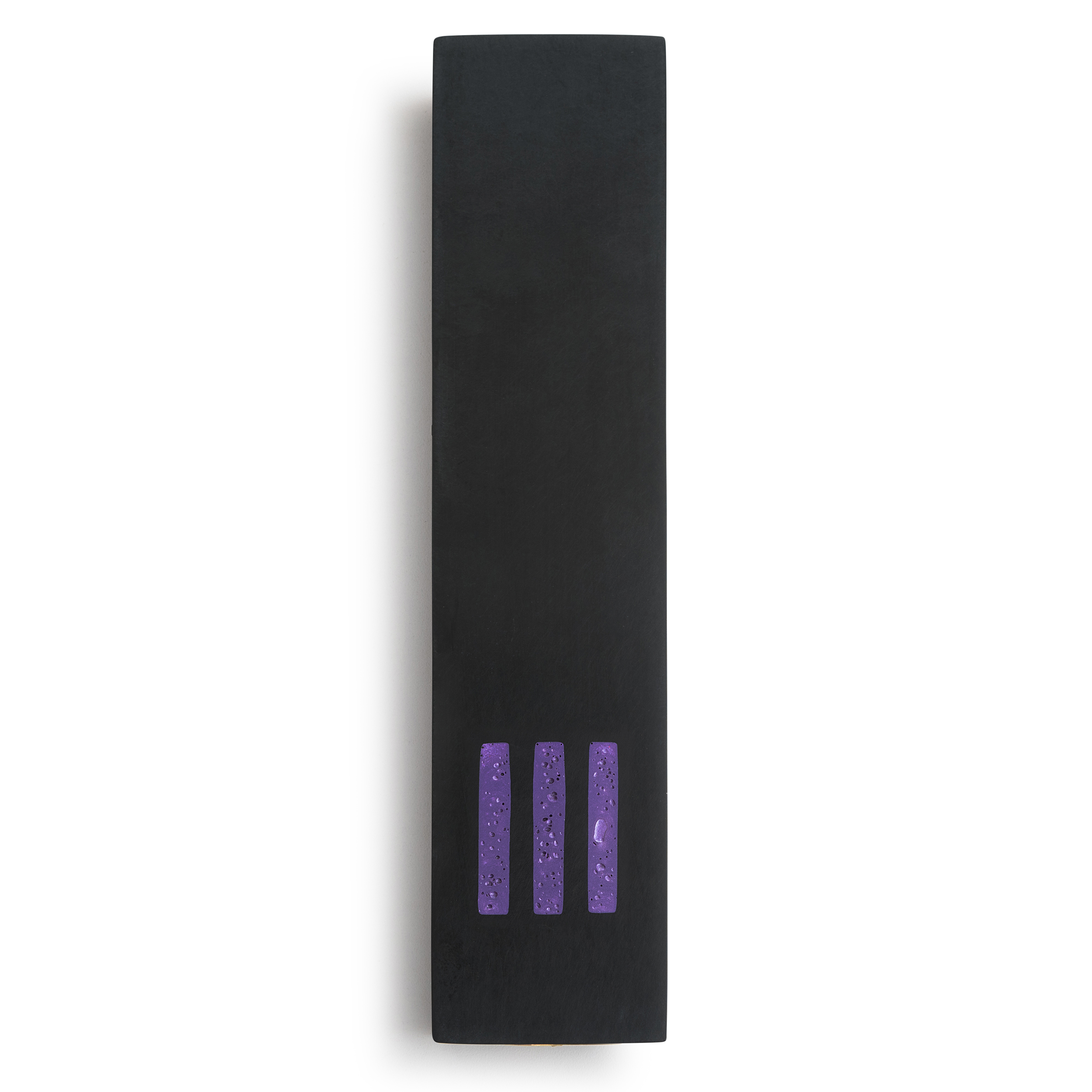 MEZUZAH Black Large | Shin Violet Centre