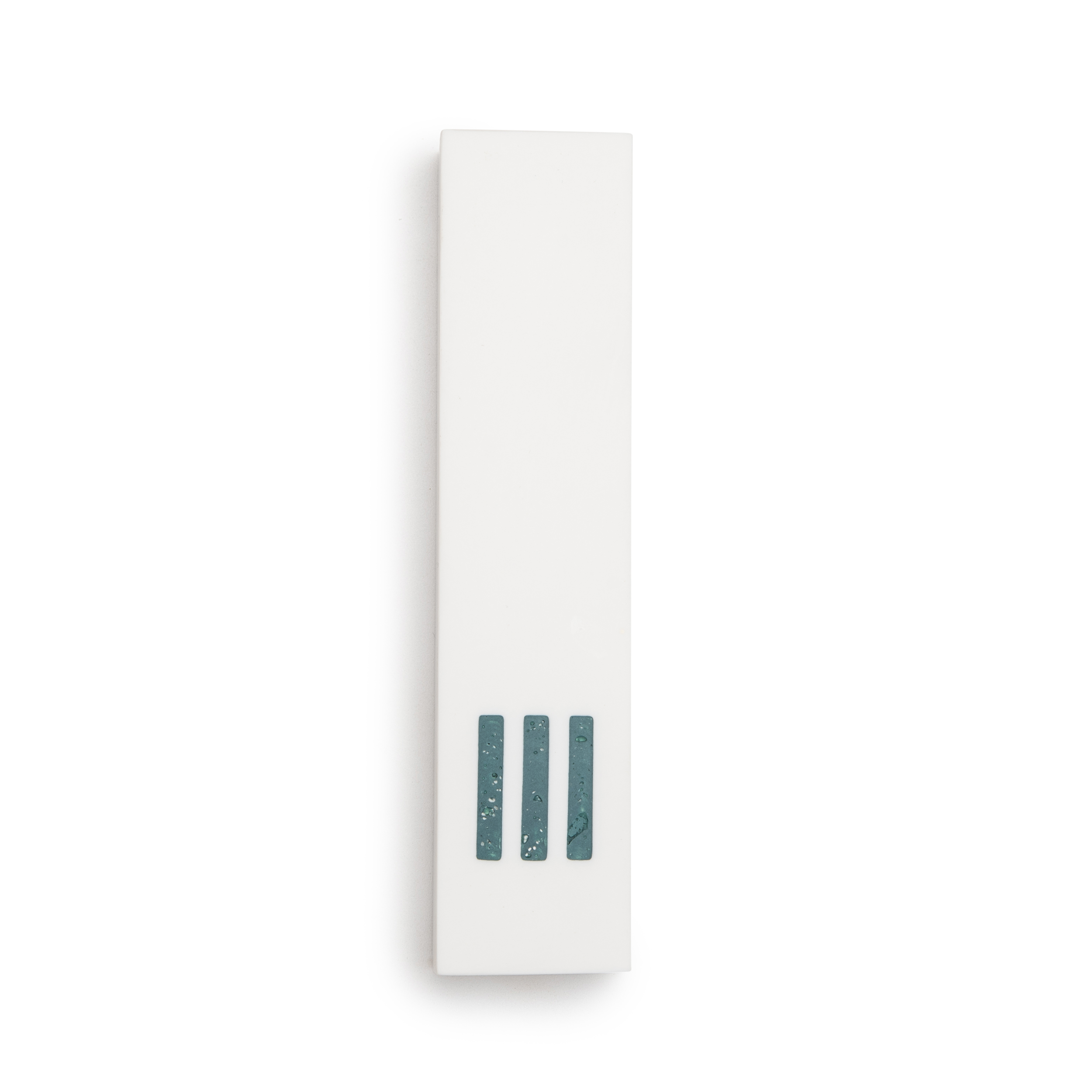 MEZUZAH Blanc Large | Shin Turquoise Centre