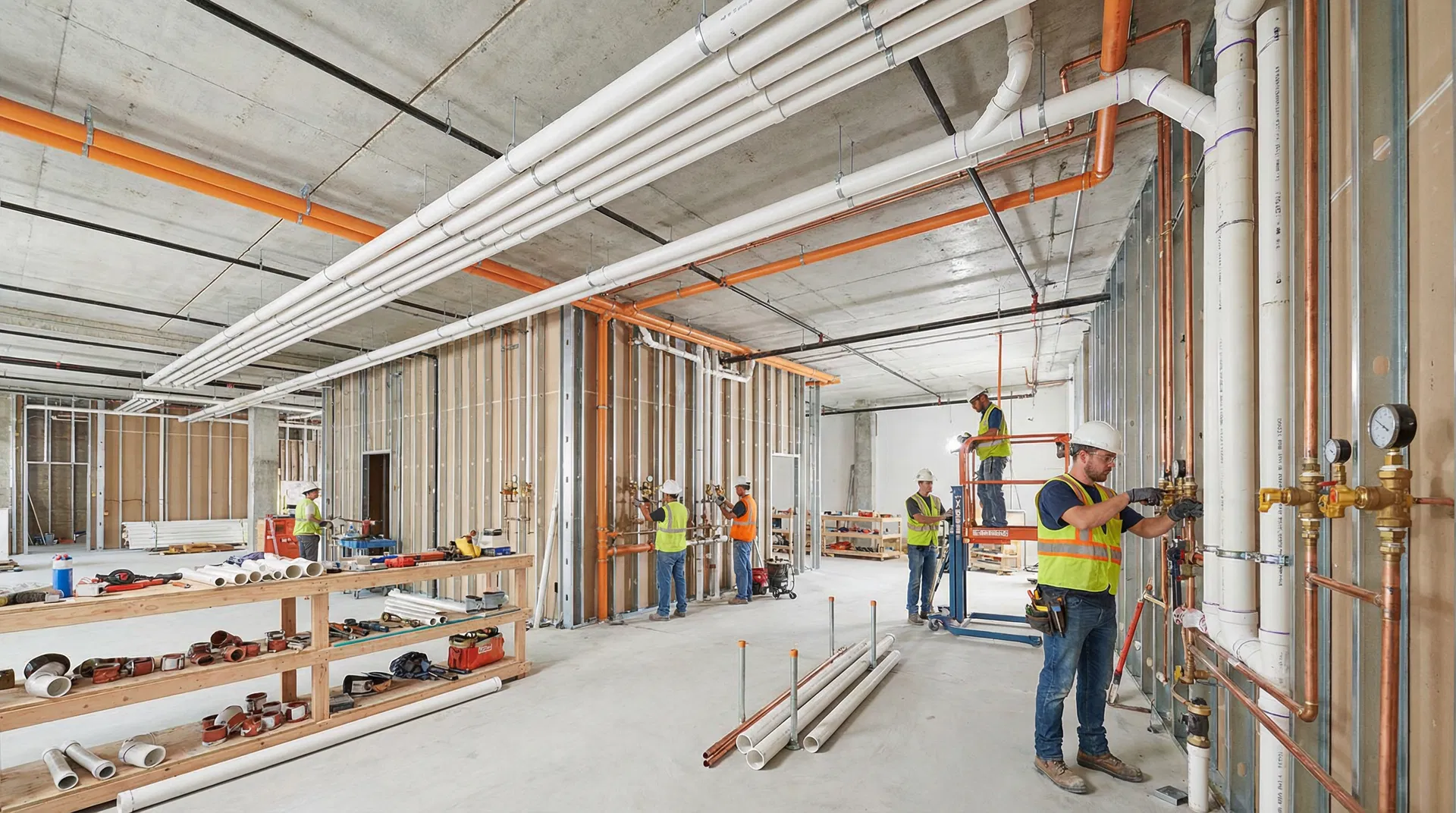 Instalaciones sanitarias e hidráulicas en obra