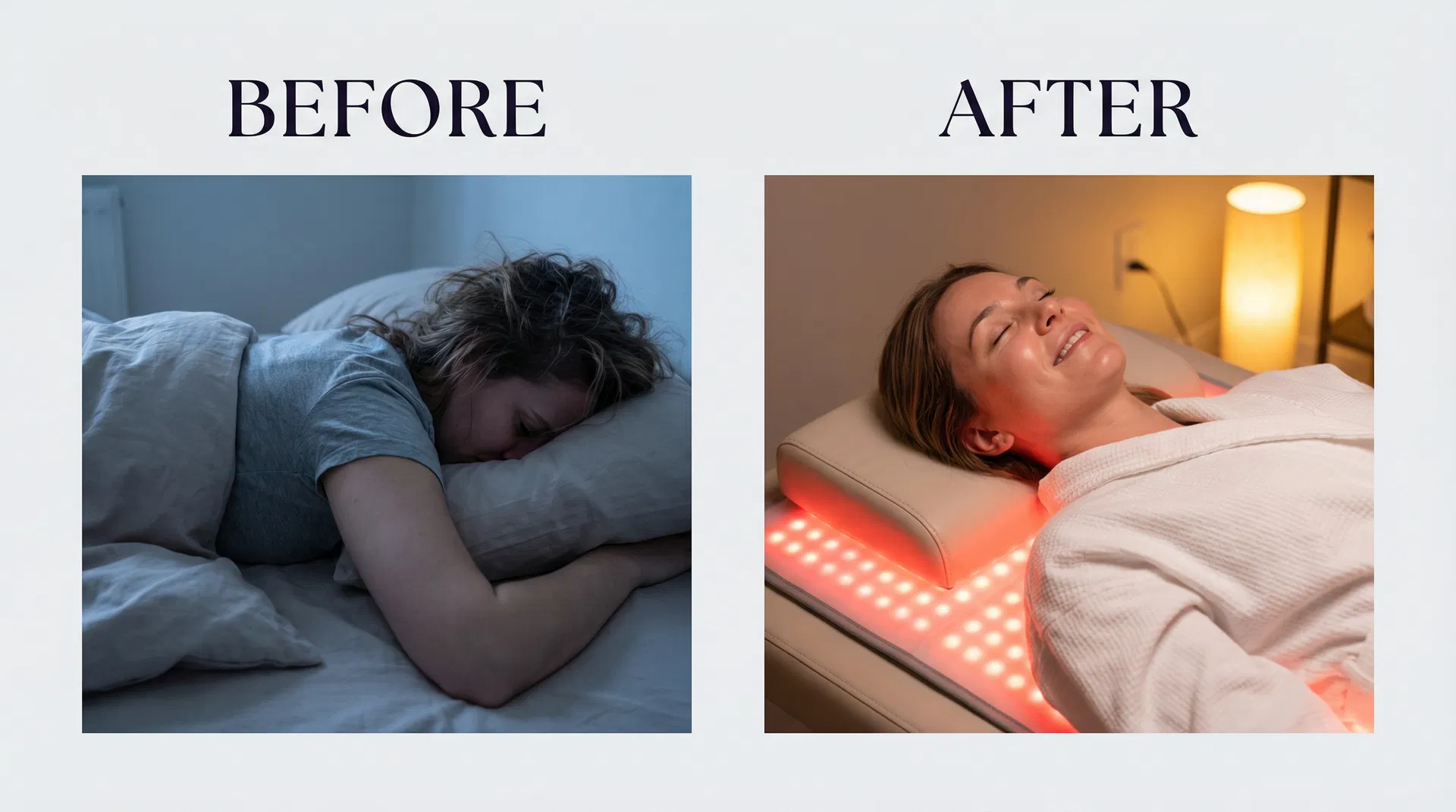 Before and After - Red Light Therapy Results