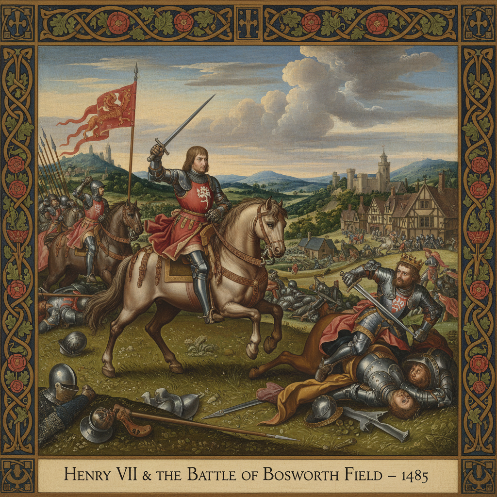 Illustration for Bosworth Field: How Henry VII Seized the Tudor Crown - Tudor history article