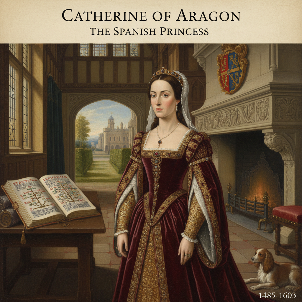 Illustration for Catherine of Aragon: The Enduring Spanish Queen - Tudor history article