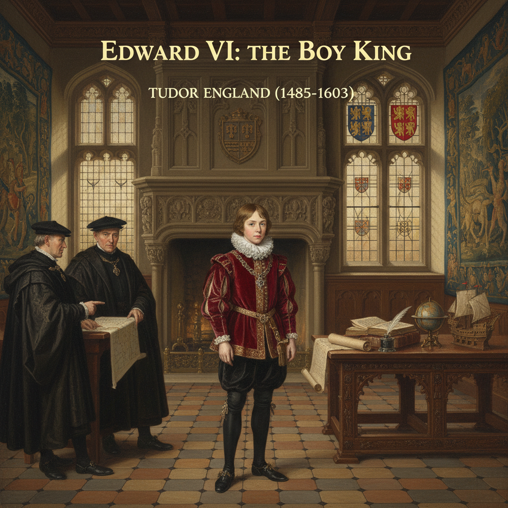 Illustration for Edward VI: England's Boy King and the Protestant Reformation - Tudor history article