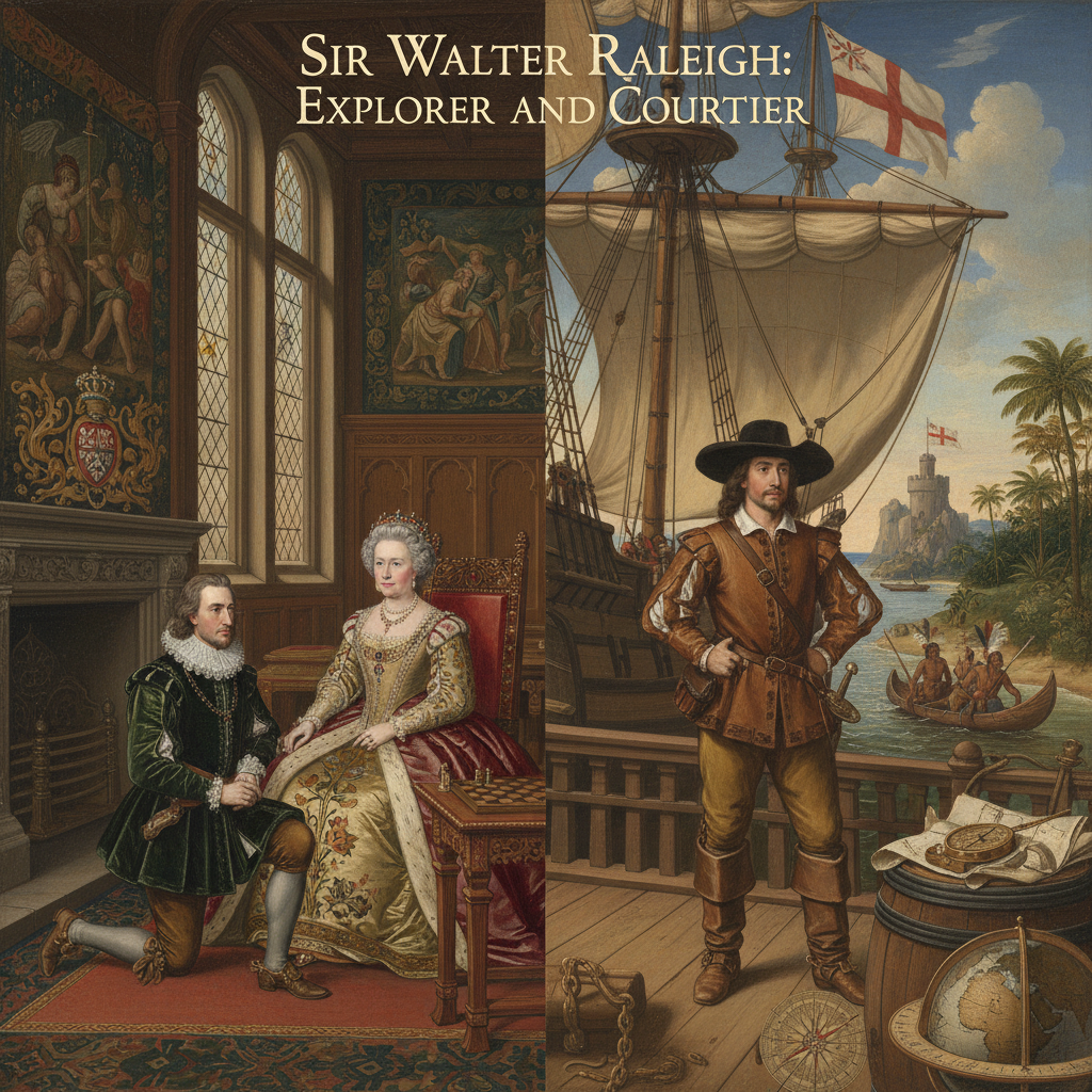 Illustration for Sir Walter Raleigh: England's Enigmatic Explorer & Courtier - Tudor history article