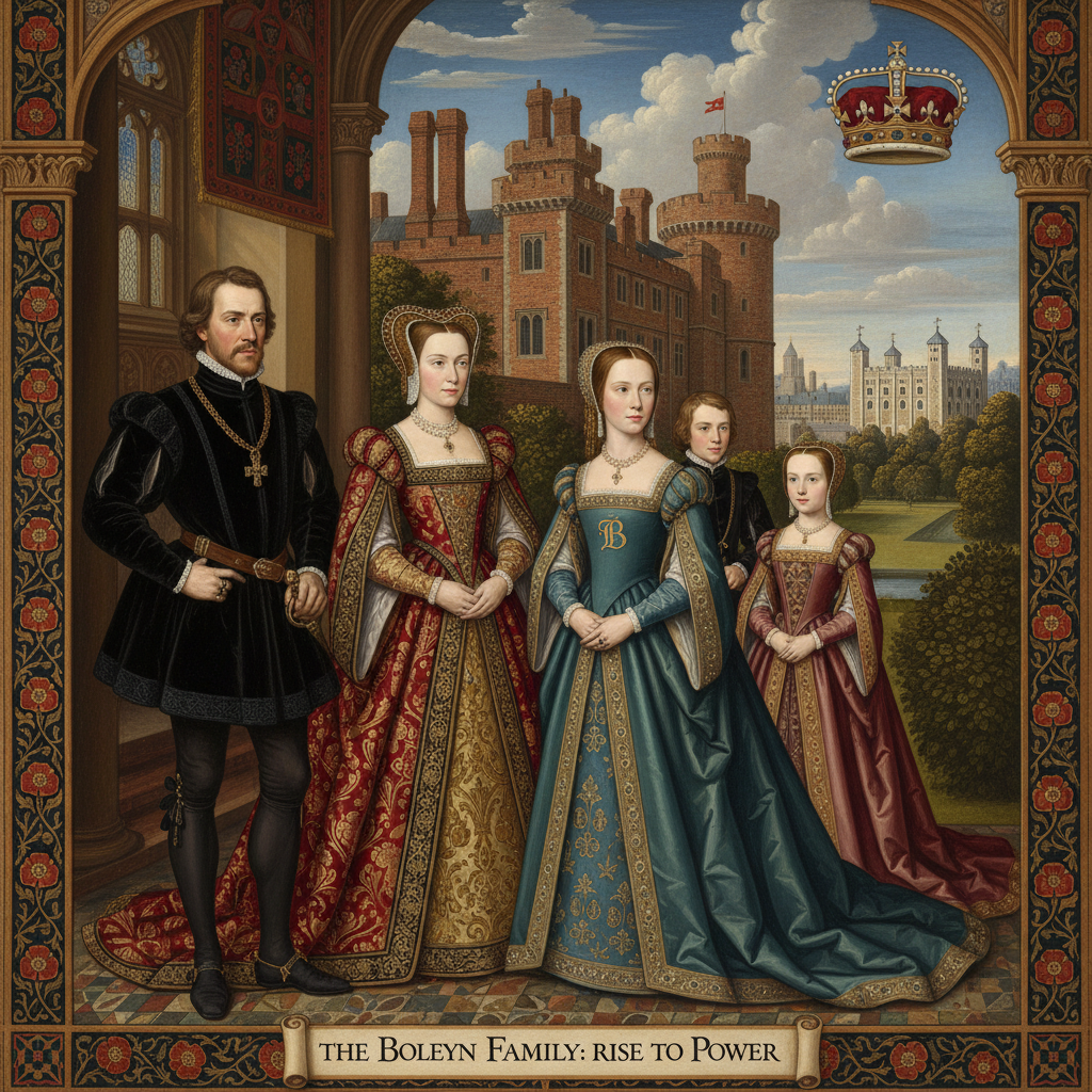 Illustration for The Boleyn Family: From Gentry to Royalty - Tudor history article