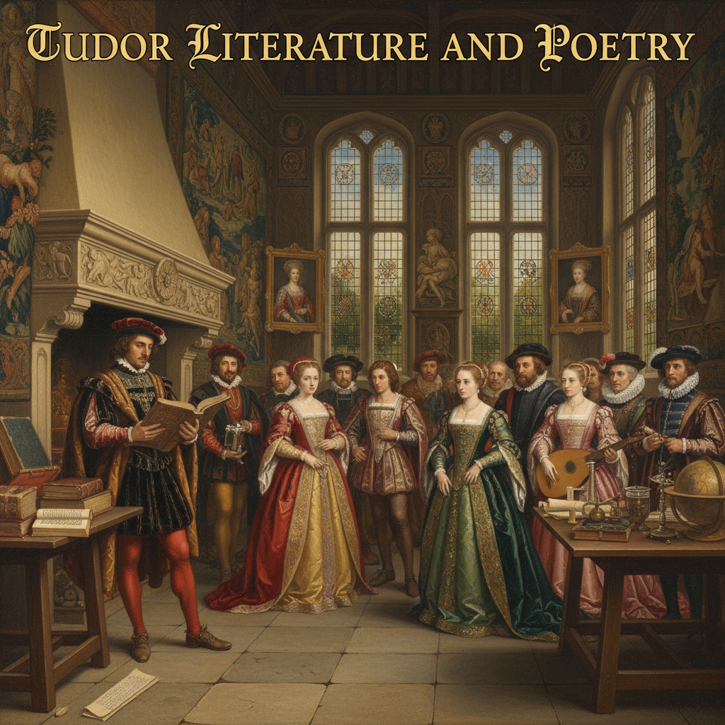 Illustration for The Golden Age of Words: Tudor Literature & Poetry - Tudor history article