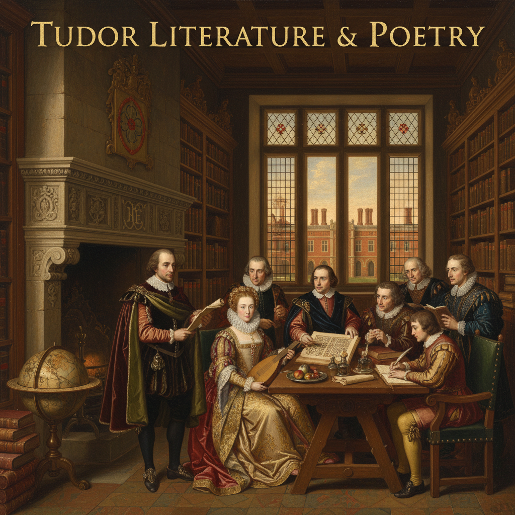 Illustration for The Golden Age of Words: Tudor Literature & Poetry - Tudor history article