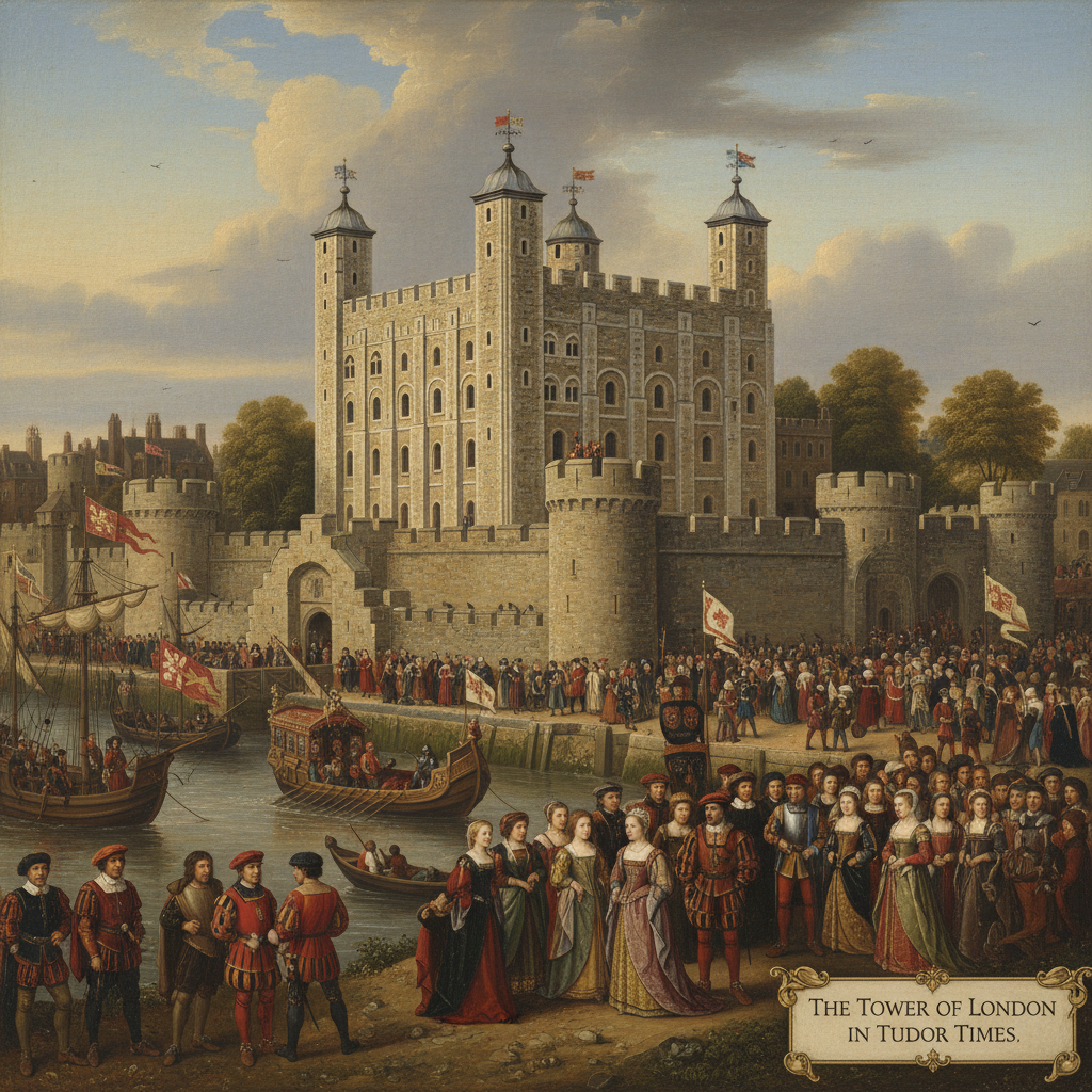 Illustration for The Tower of London: Tudor England's Grim Fortress - Tudor history article