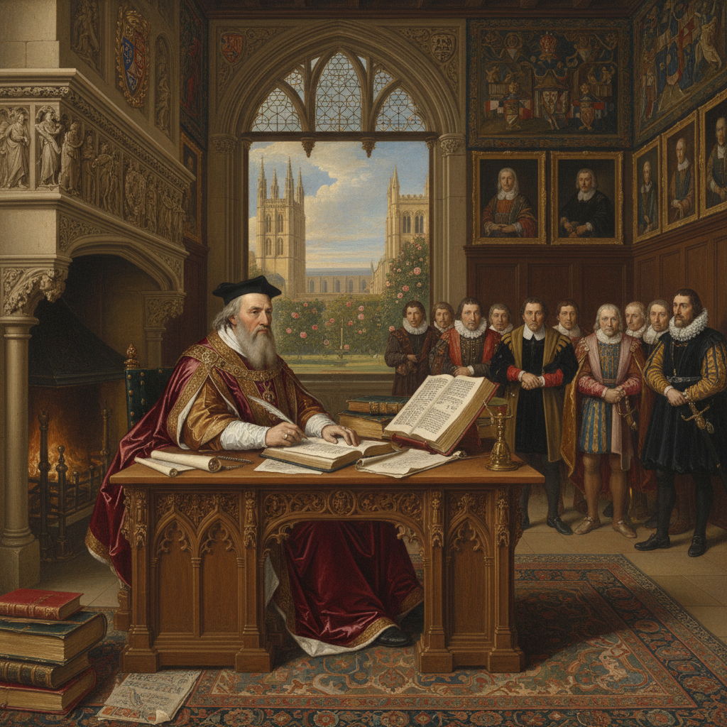 Illustration for Thomas Cranmer: Architect of the English Reformation - Tudor history article
