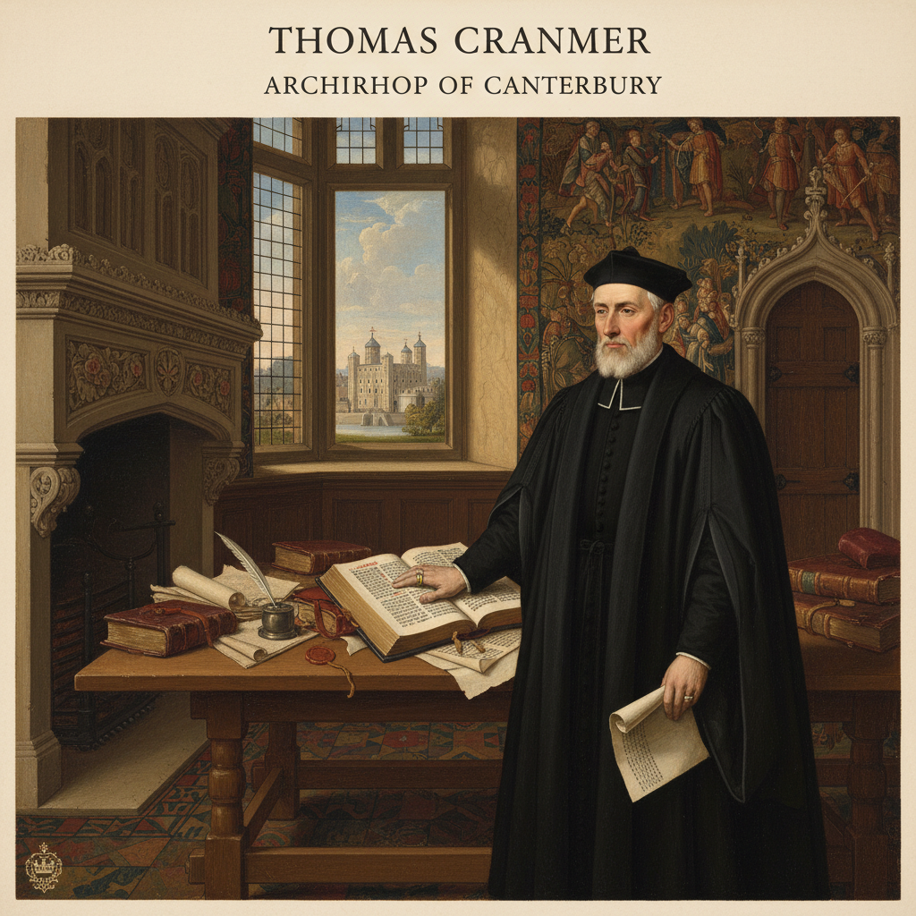 Illustration for Thomas Cranmer: Architect of the English Reformation - Tudor history article