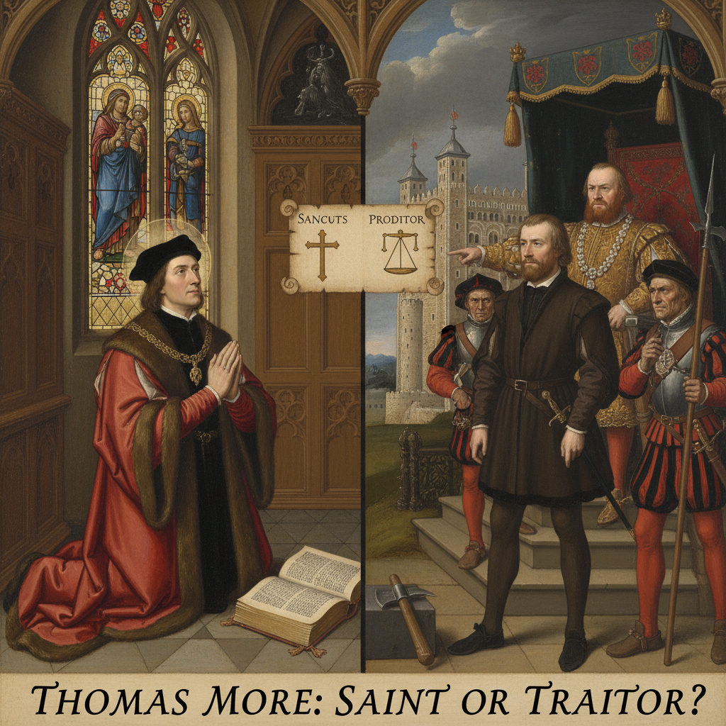 Illustration for Thomas More: Saint, Traitor, or Man of Conscience? - Tudor history article