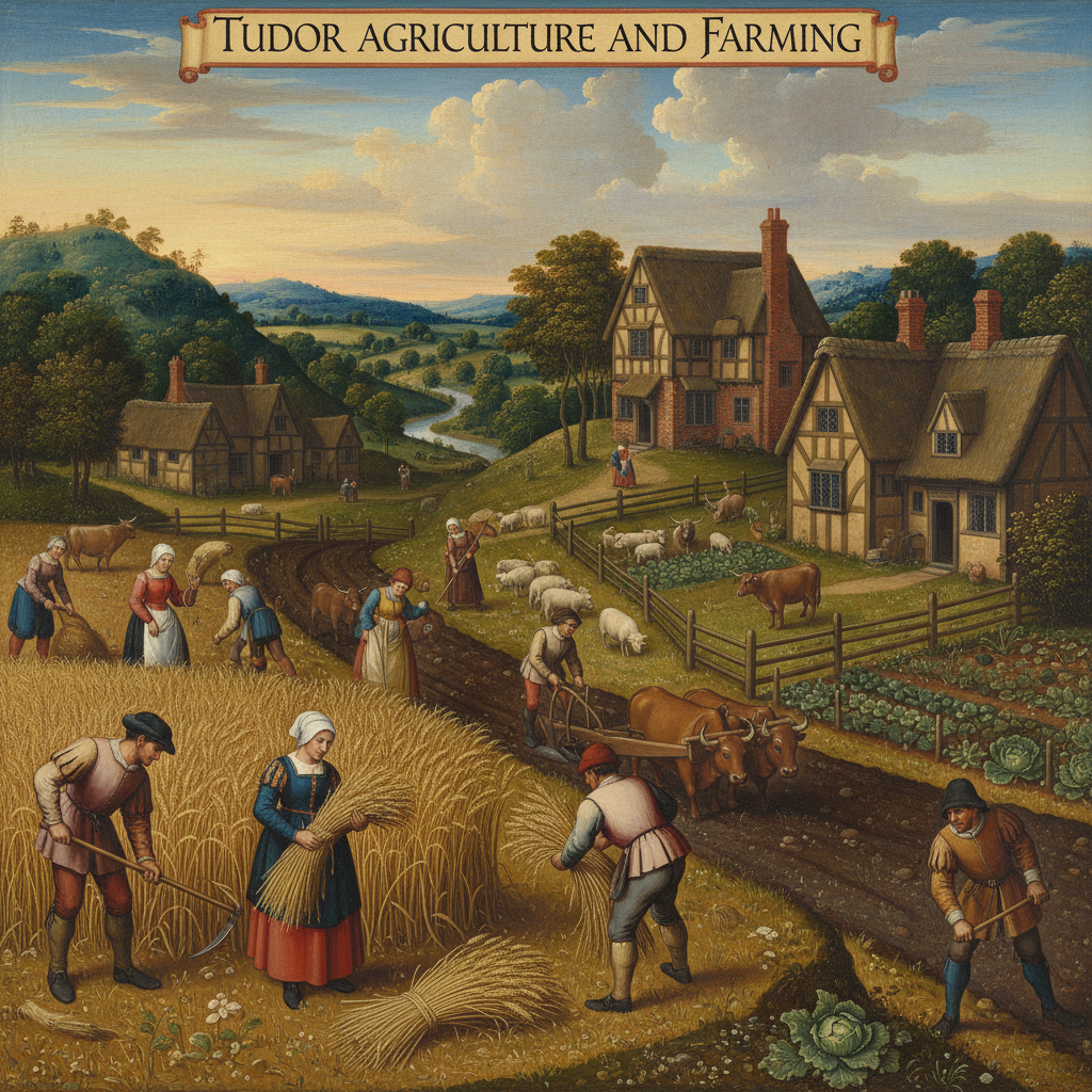 Illustration for Tudor Agriculture: The Backbone of a Golden Age - Tudor history article
