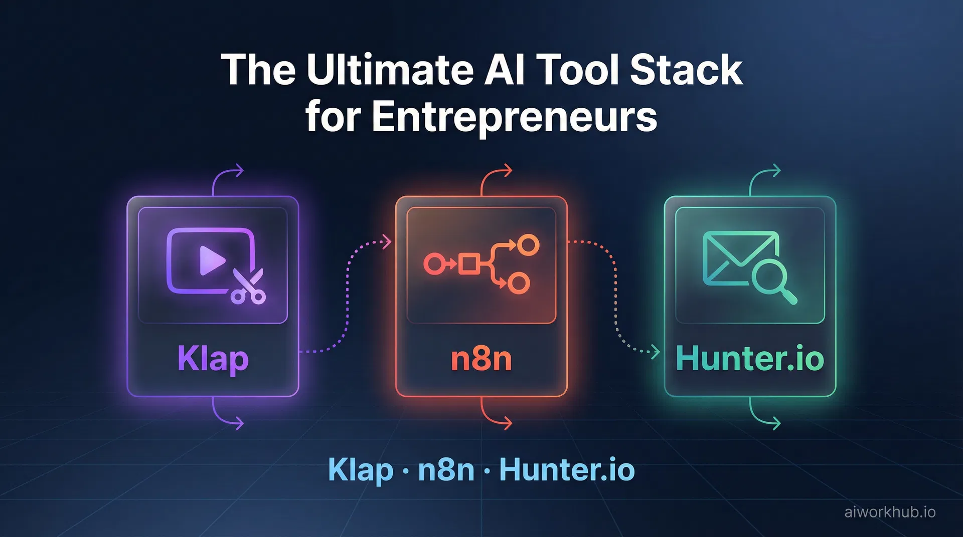 The Ultimate AI Tool Stack for Entrepreneurs in 2026: Klap, n8n, and Hunter.io