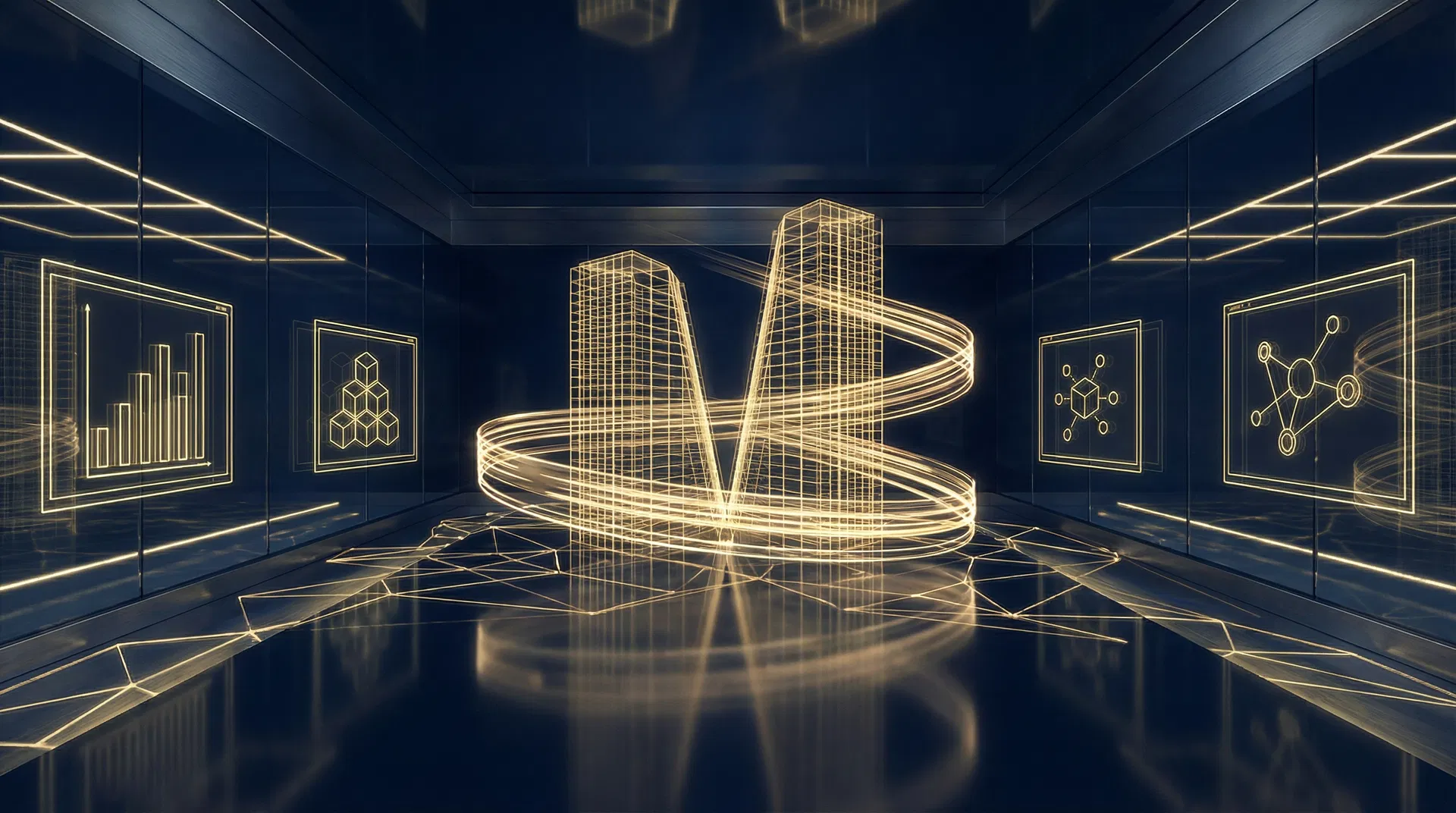Sector-specific decision infrastructure visualization