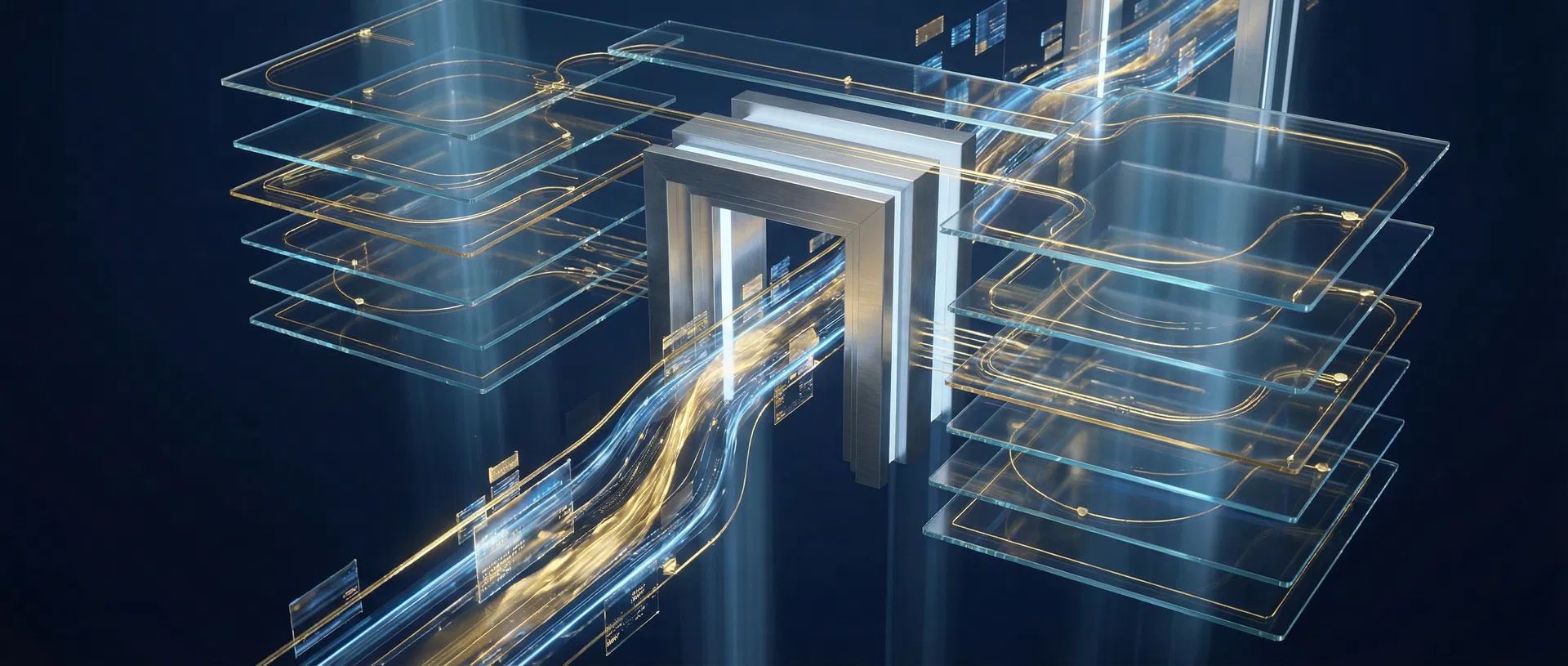 A conceptual image representing the EASE framework's audit and scenario engine capabilities.