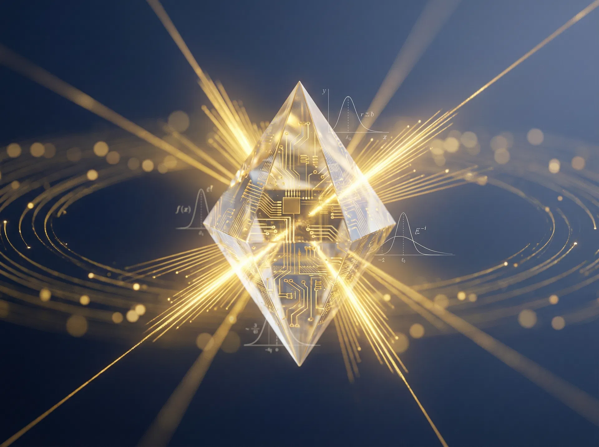 Quantum-finance crystal node representing service activation