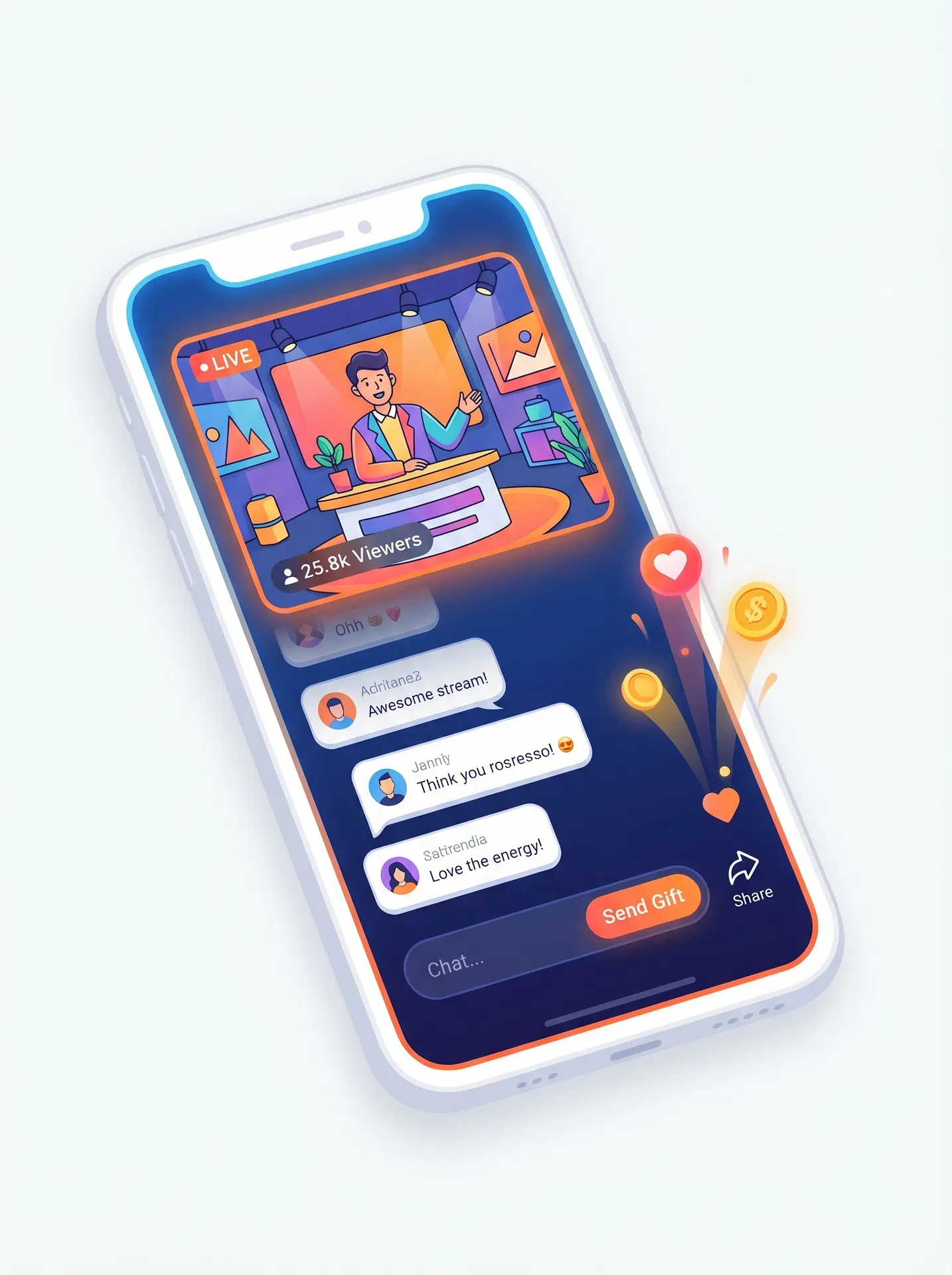 食养集直播功能展示