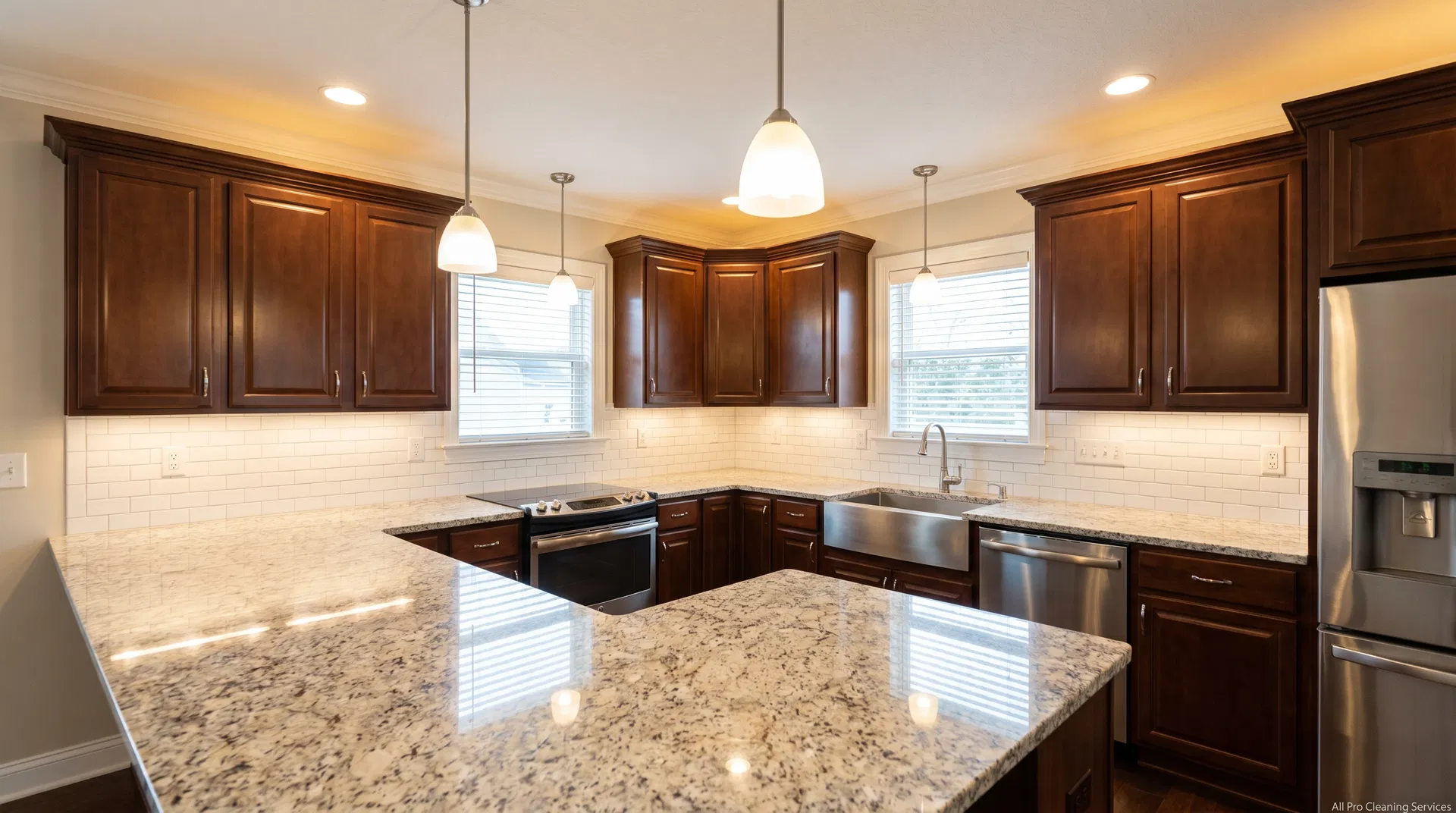 All Pro Cleaning Services - sparkling clean kitchen after deep cleaning - Hutchinson KS
