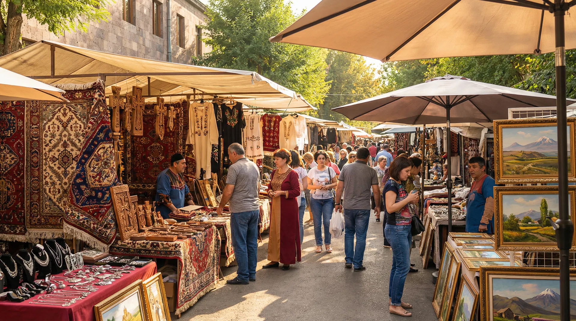 שווקים, אנדרטת אמא ארמניה ולילה אחרון