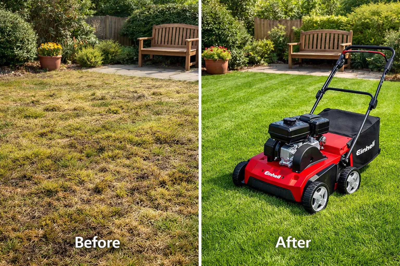 Before and after scarification