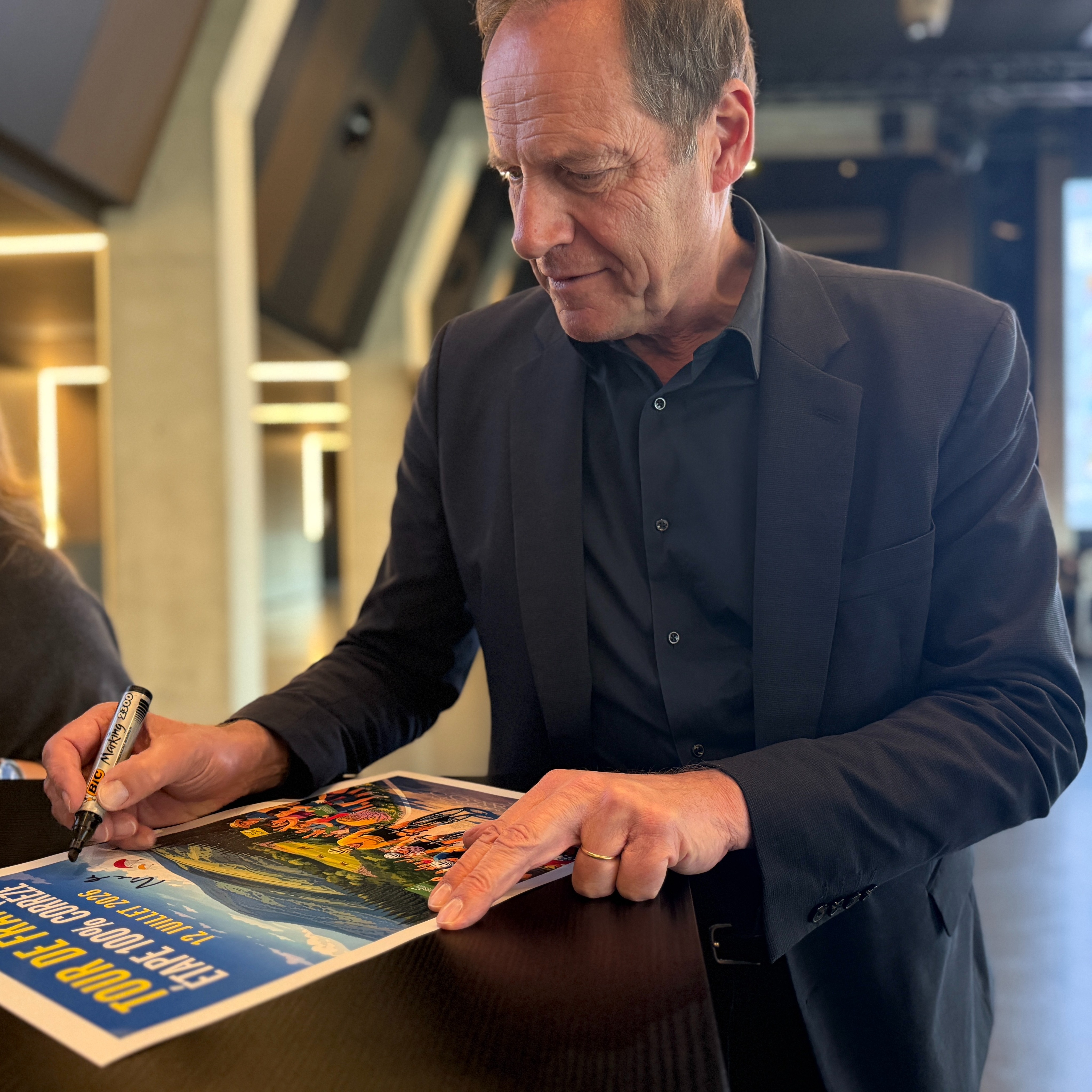 Merci a Lamontagne pour invitation rencontre avec Christian Prudhomme directeur du tour de france