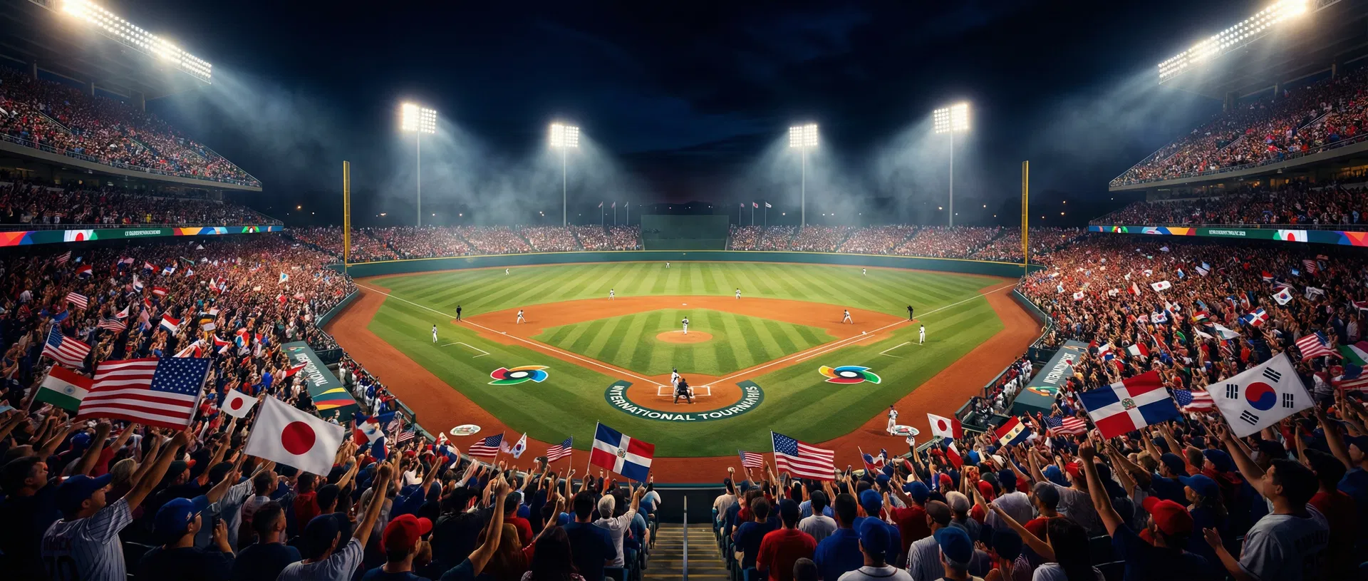 WBC 2026 世界棒球經典賽球場夜景