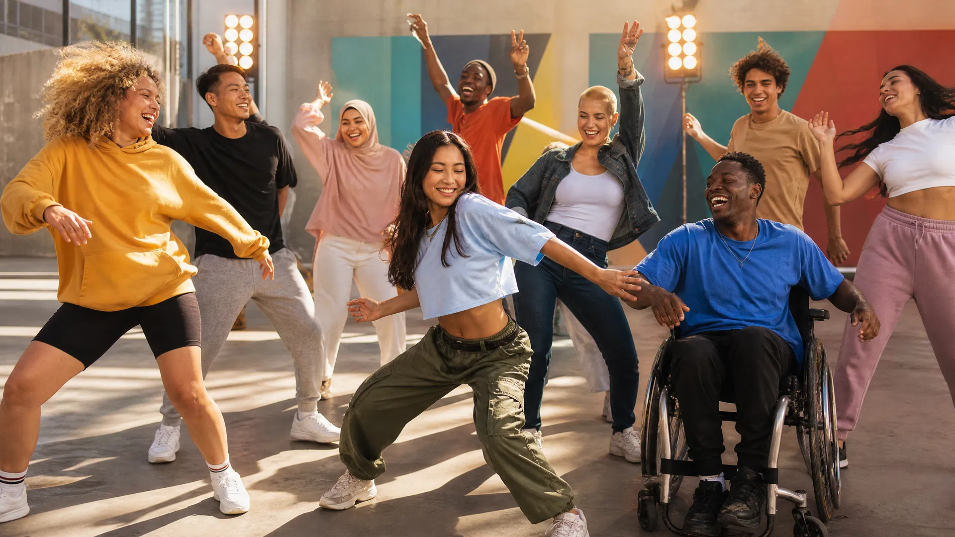 Comunidad de bailarines diversos