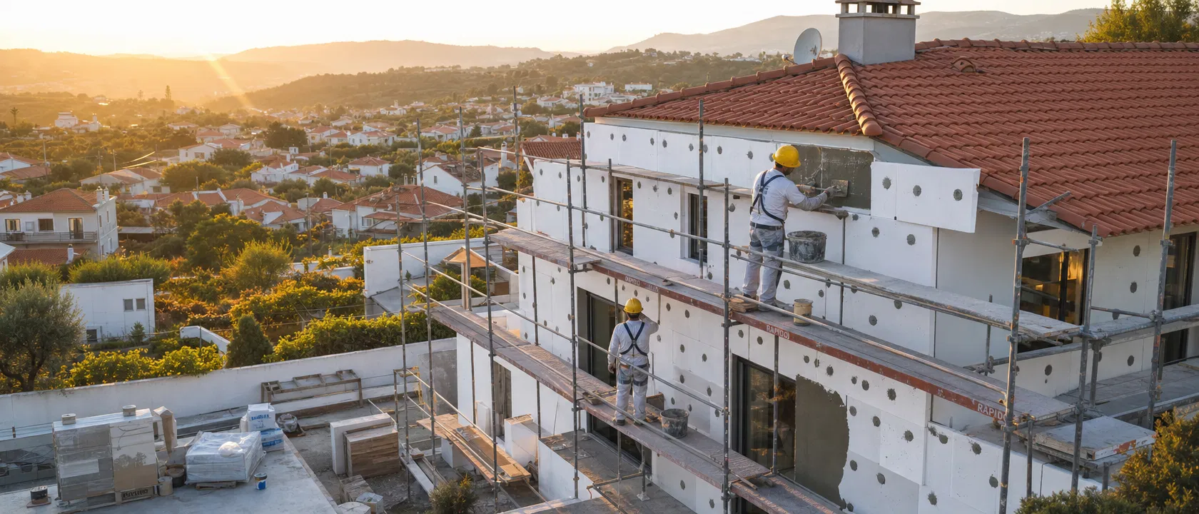Obra de isolamento exterior em Portugal
