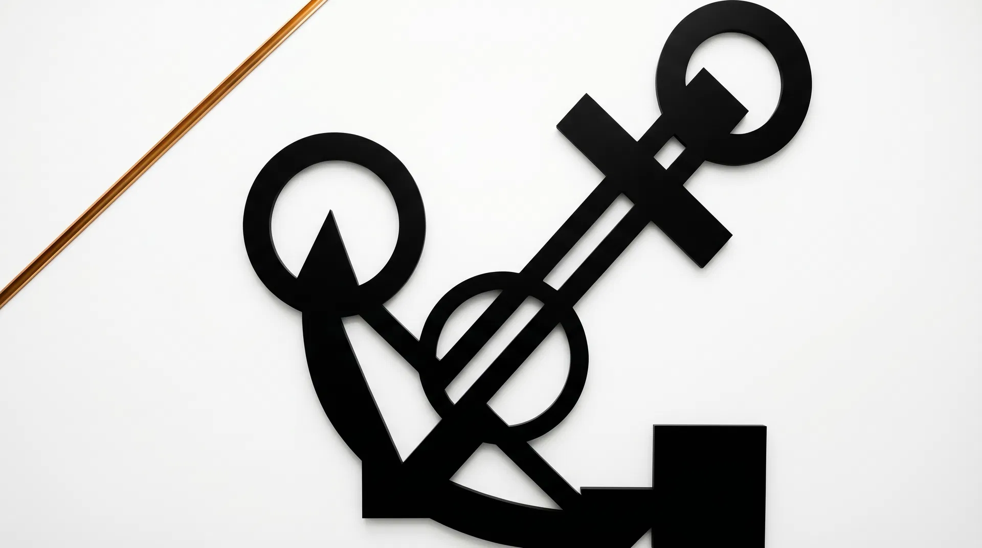 Anchor abstract geometric composition