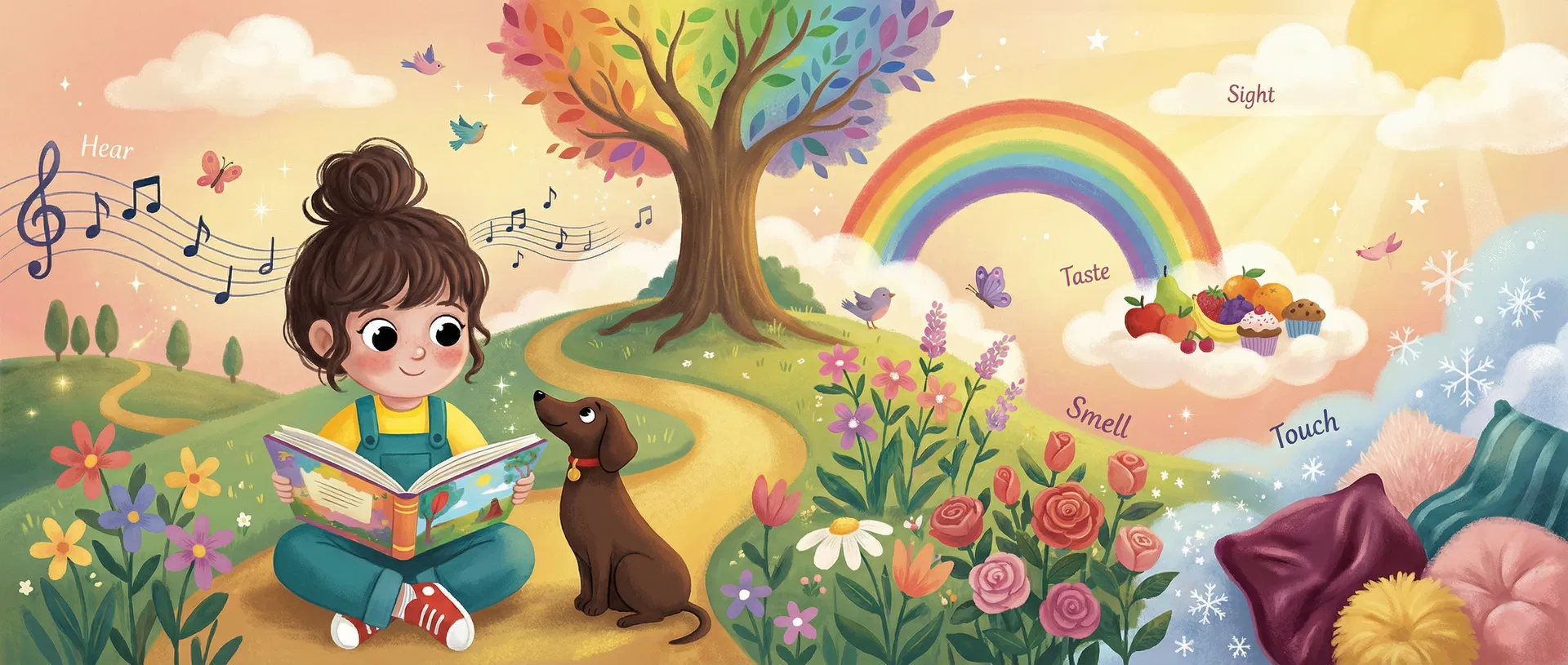 The Scribbleverse — Milli Miles and Milton exploring a magical world of five senses