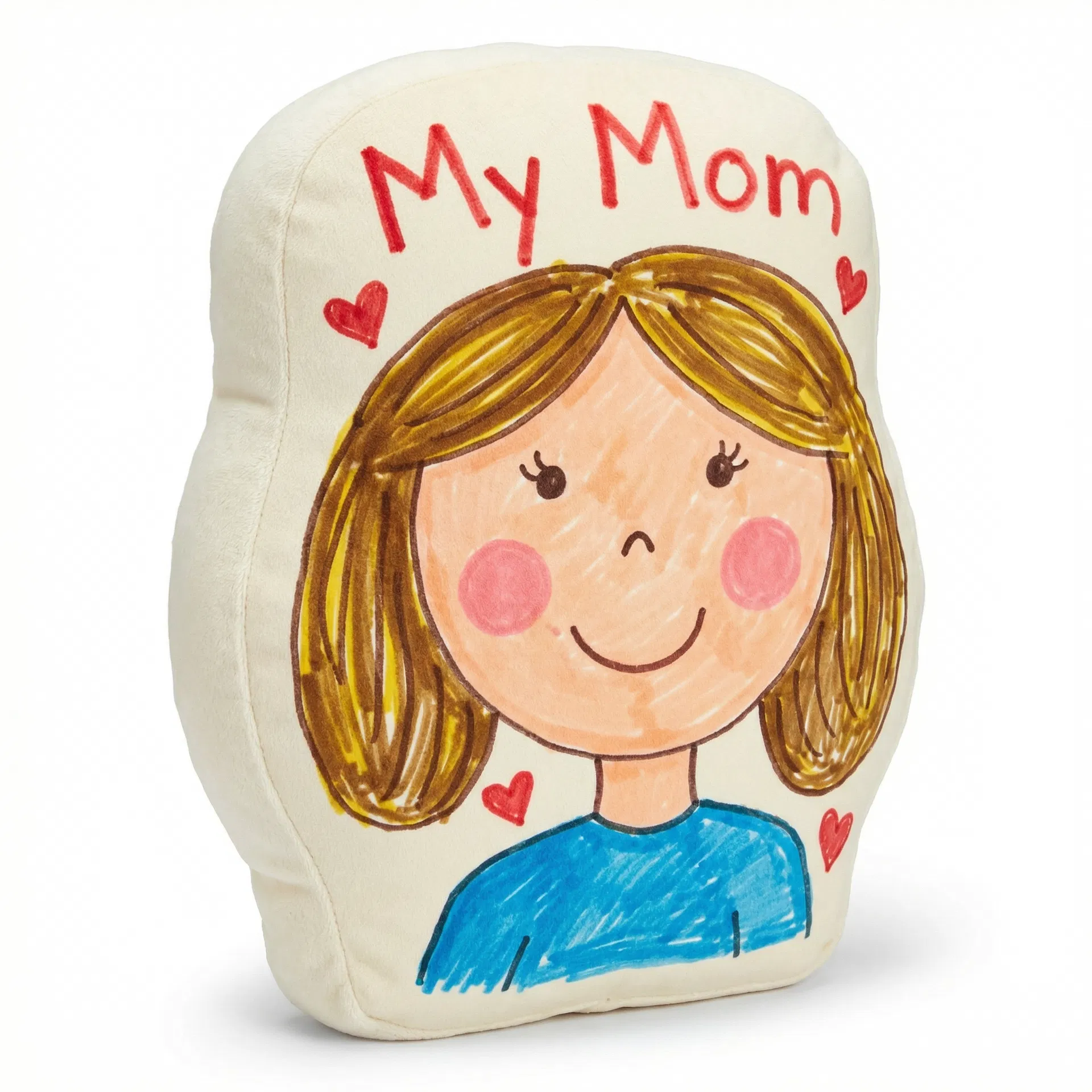 Flower vase shaped pillow