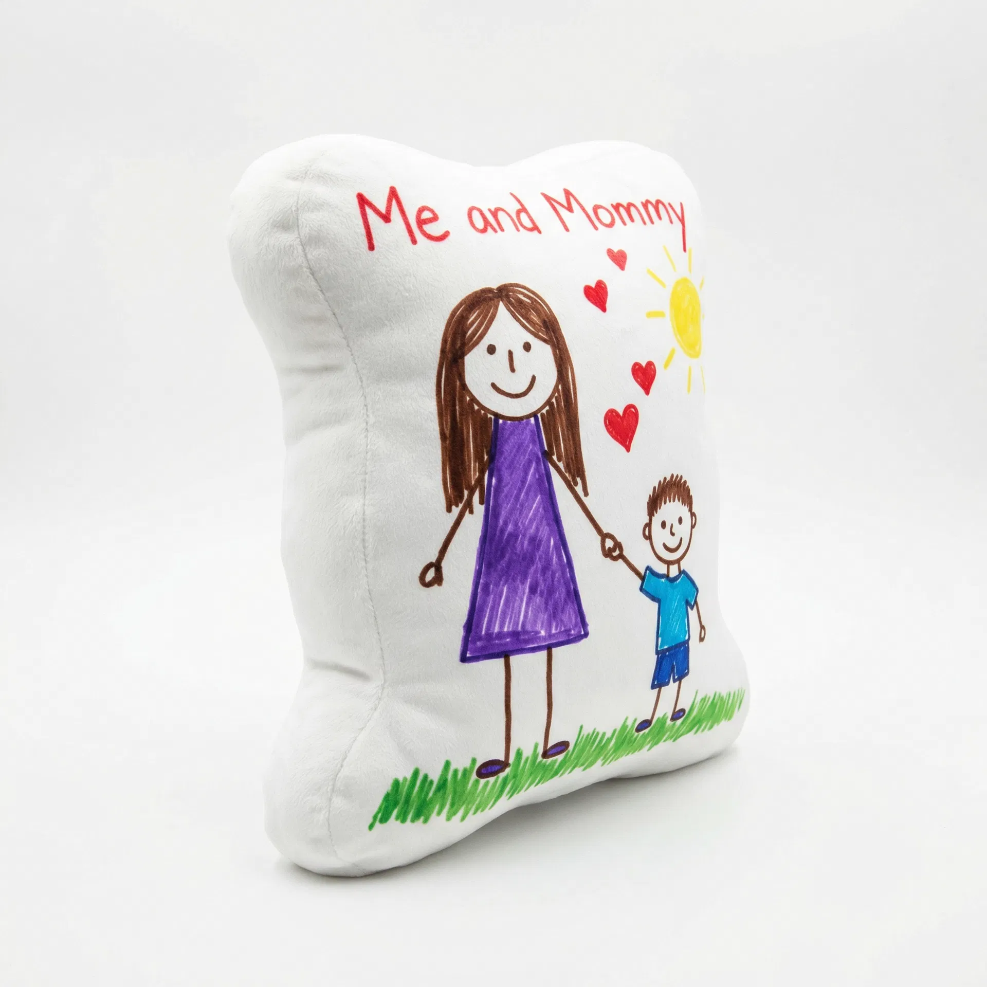 Mom and child shaped pillow