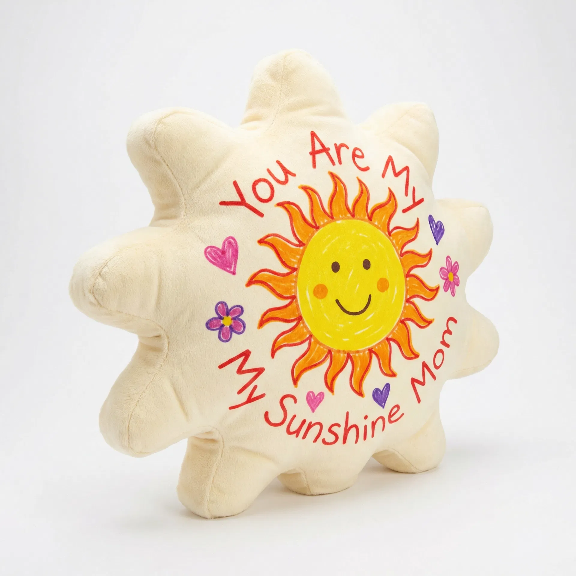 Sun shaped pillow
