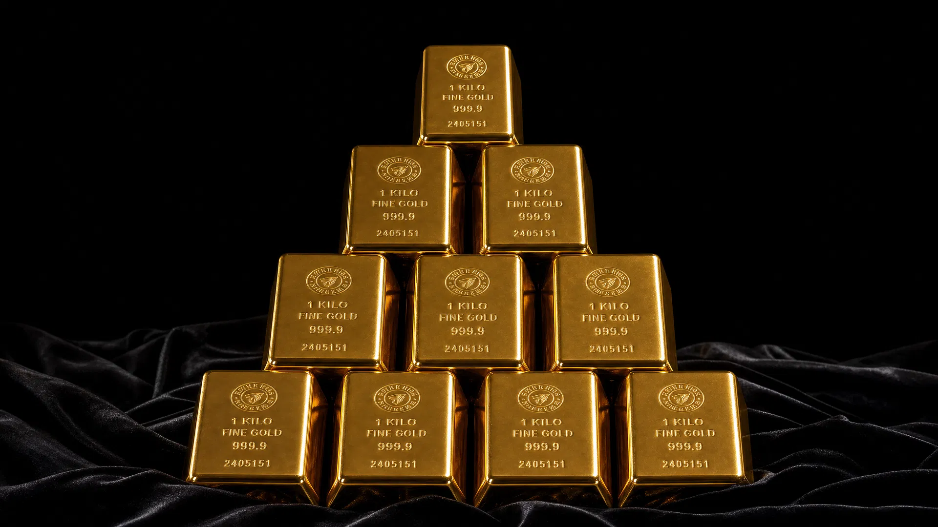 Premium gold bars — investment grade