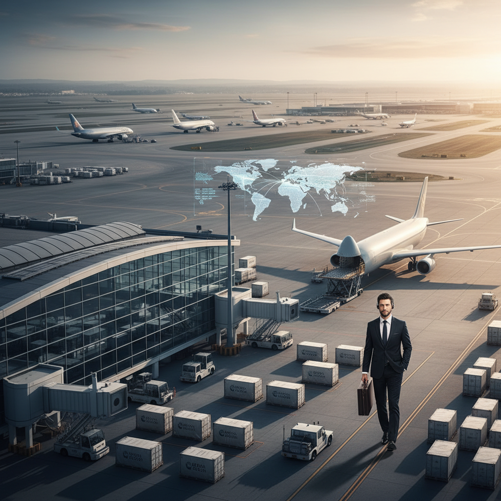 OBC专员在机场等待航班