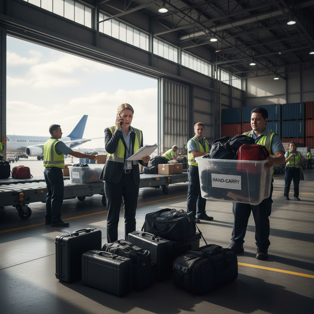 报关员正在电脑前处理文件